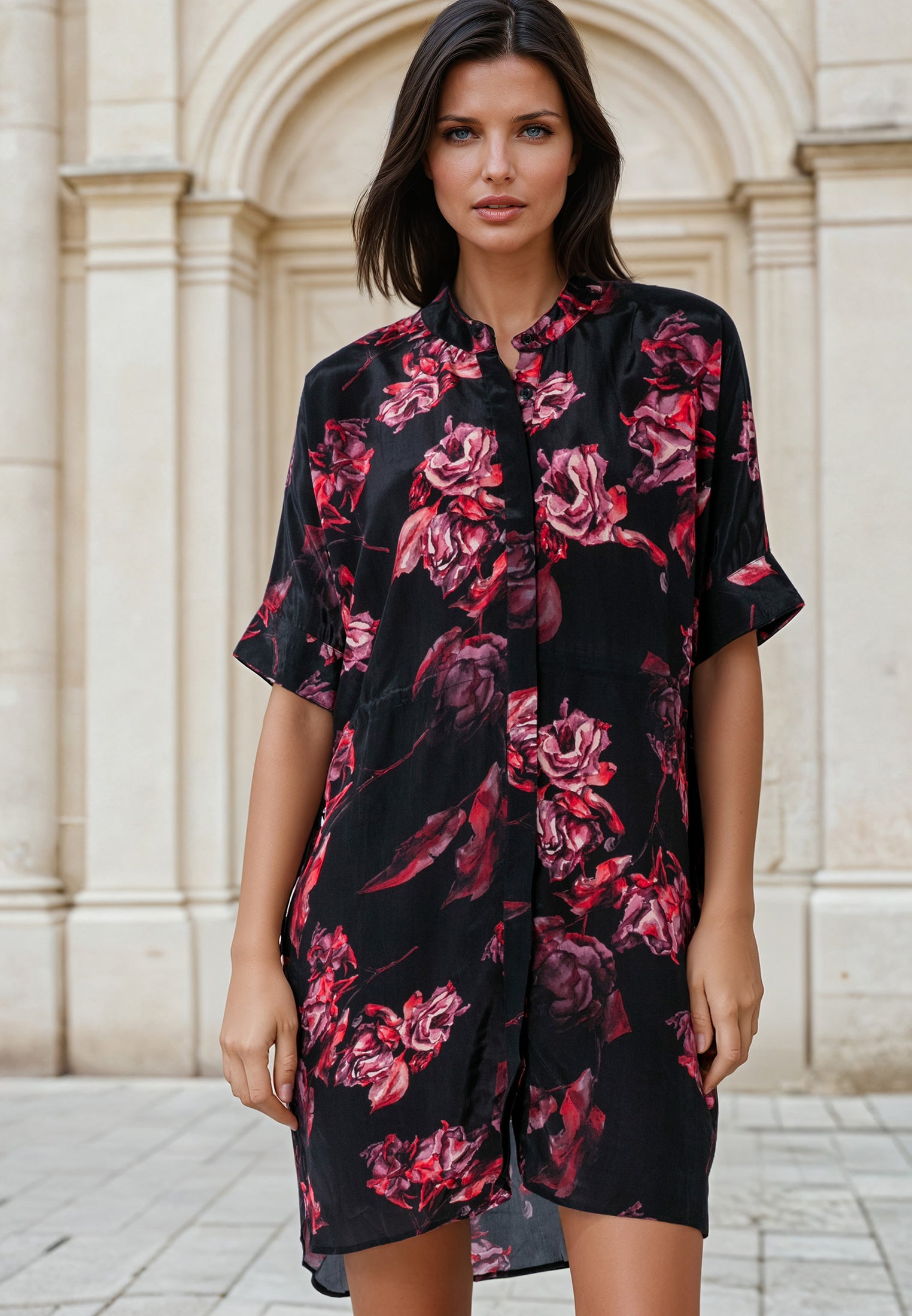 LOLA TUNIC FADE RED