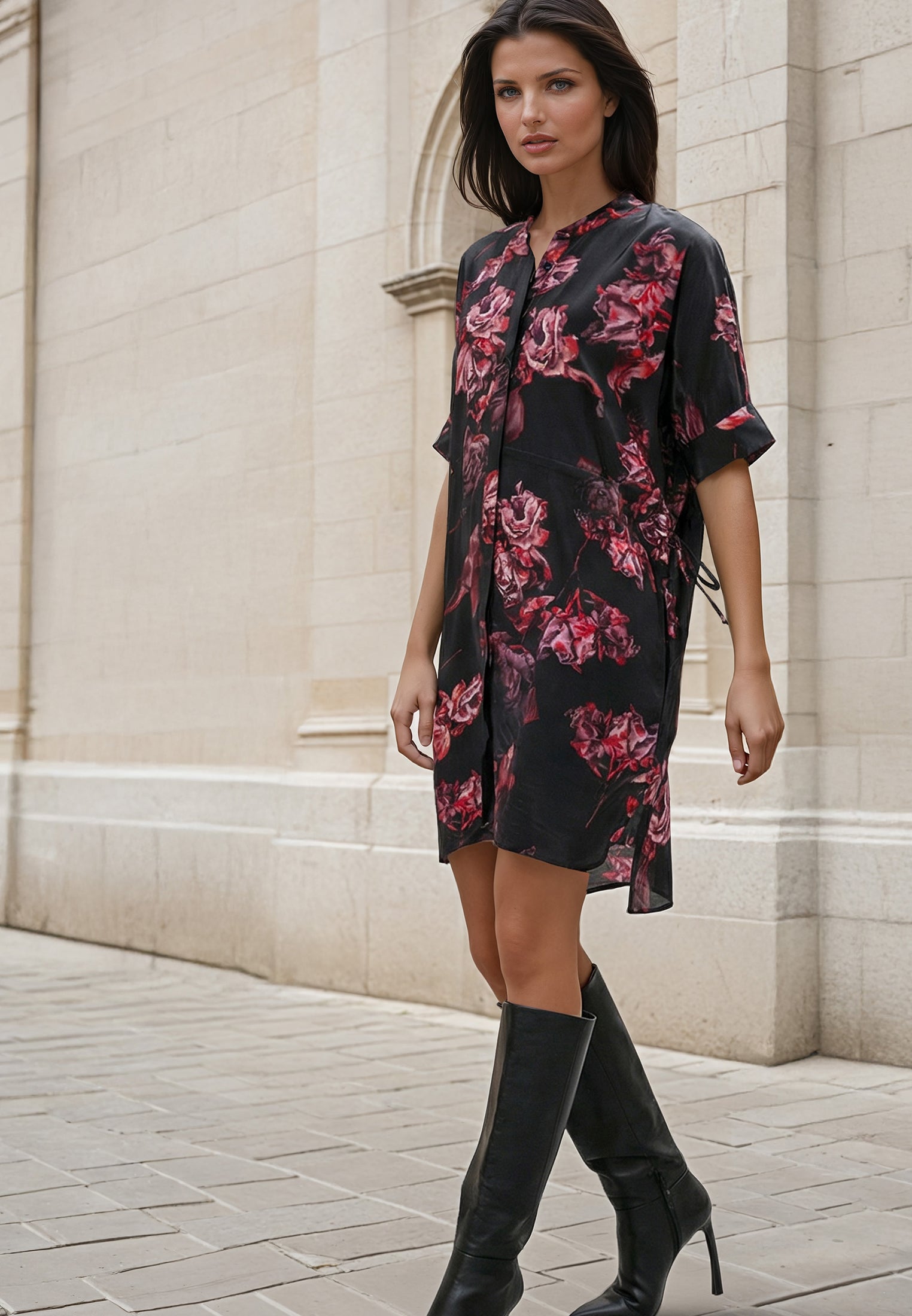 LOLA TUNIC FADE RED