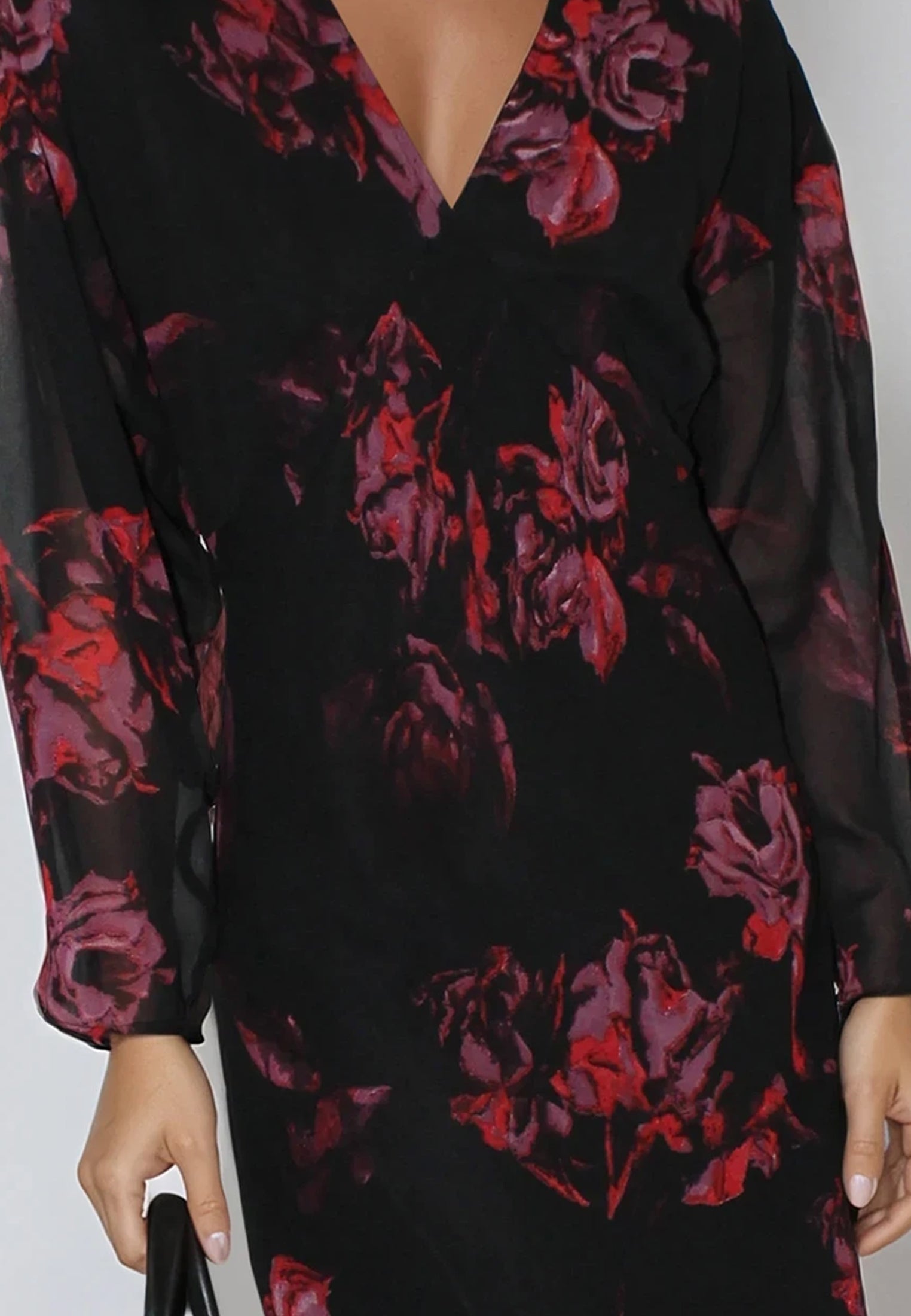 LILY MAXI DRESS FADE RED