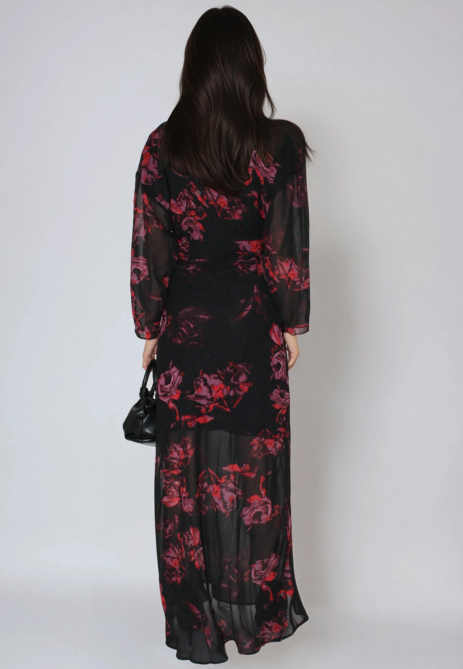LILY MAXI DRESS FADE RED