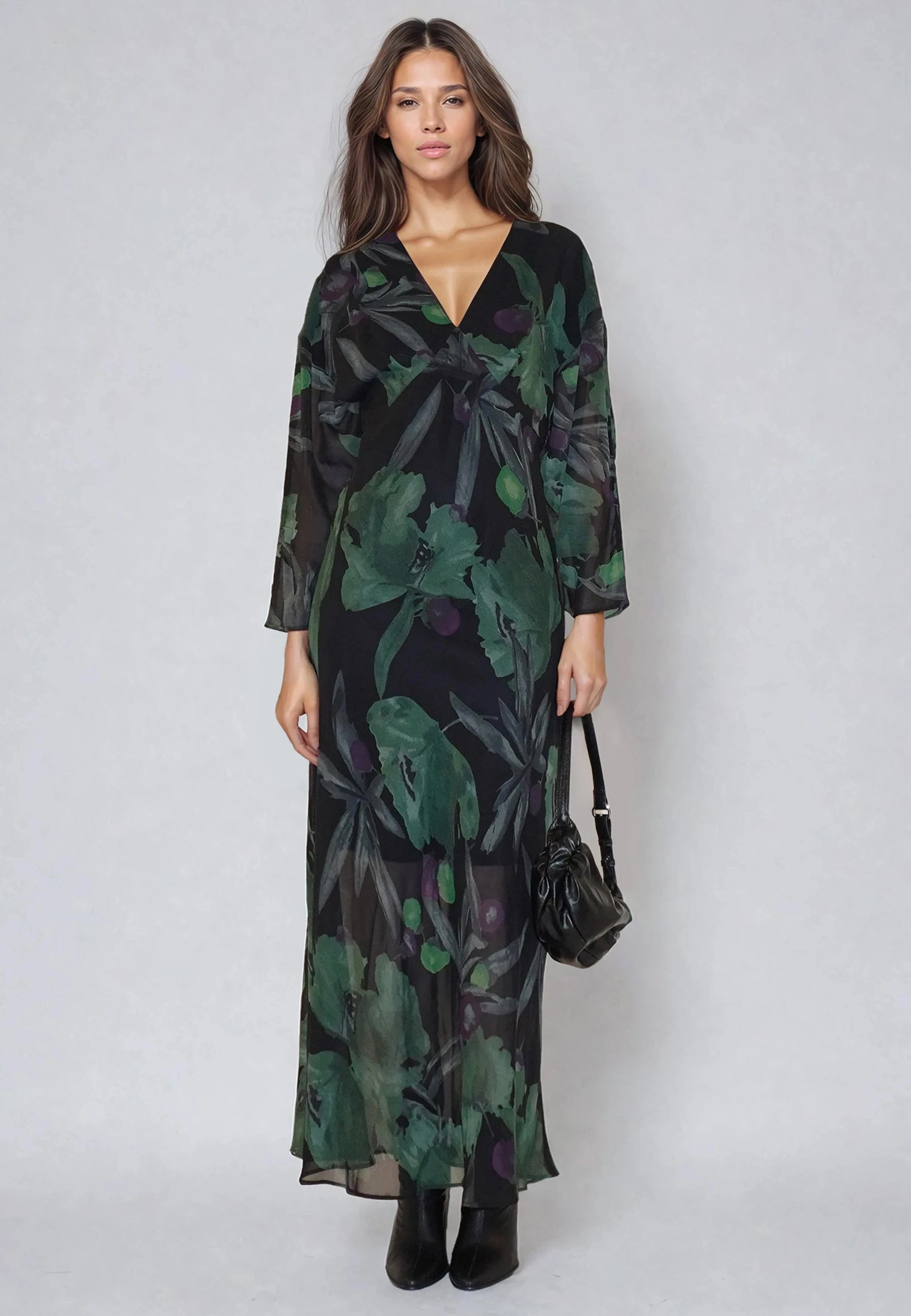 LILY MAXI DRESS PRIME FOREST GREEN