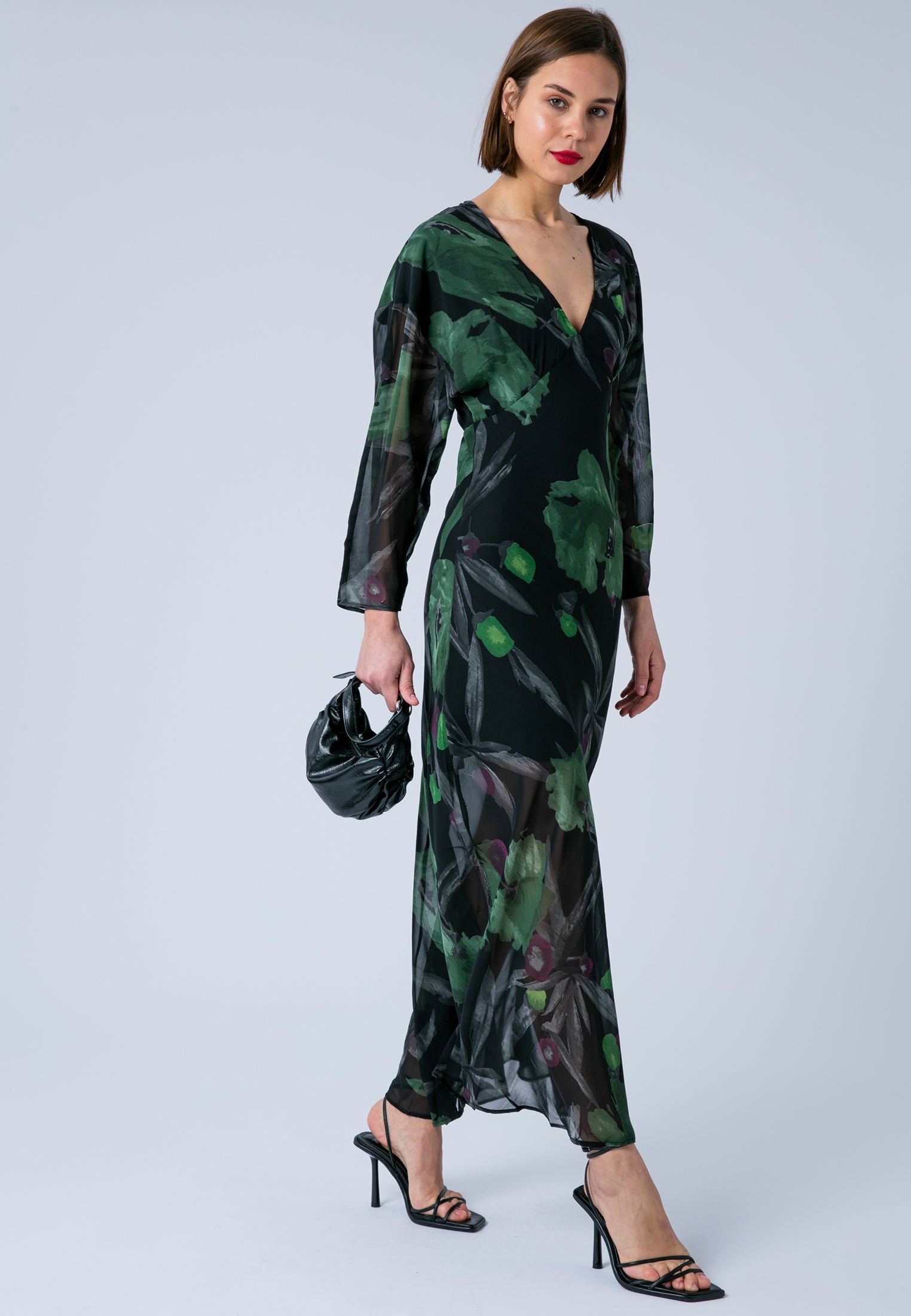 LILY MAXI DRESS PRIME FOREST GREEN