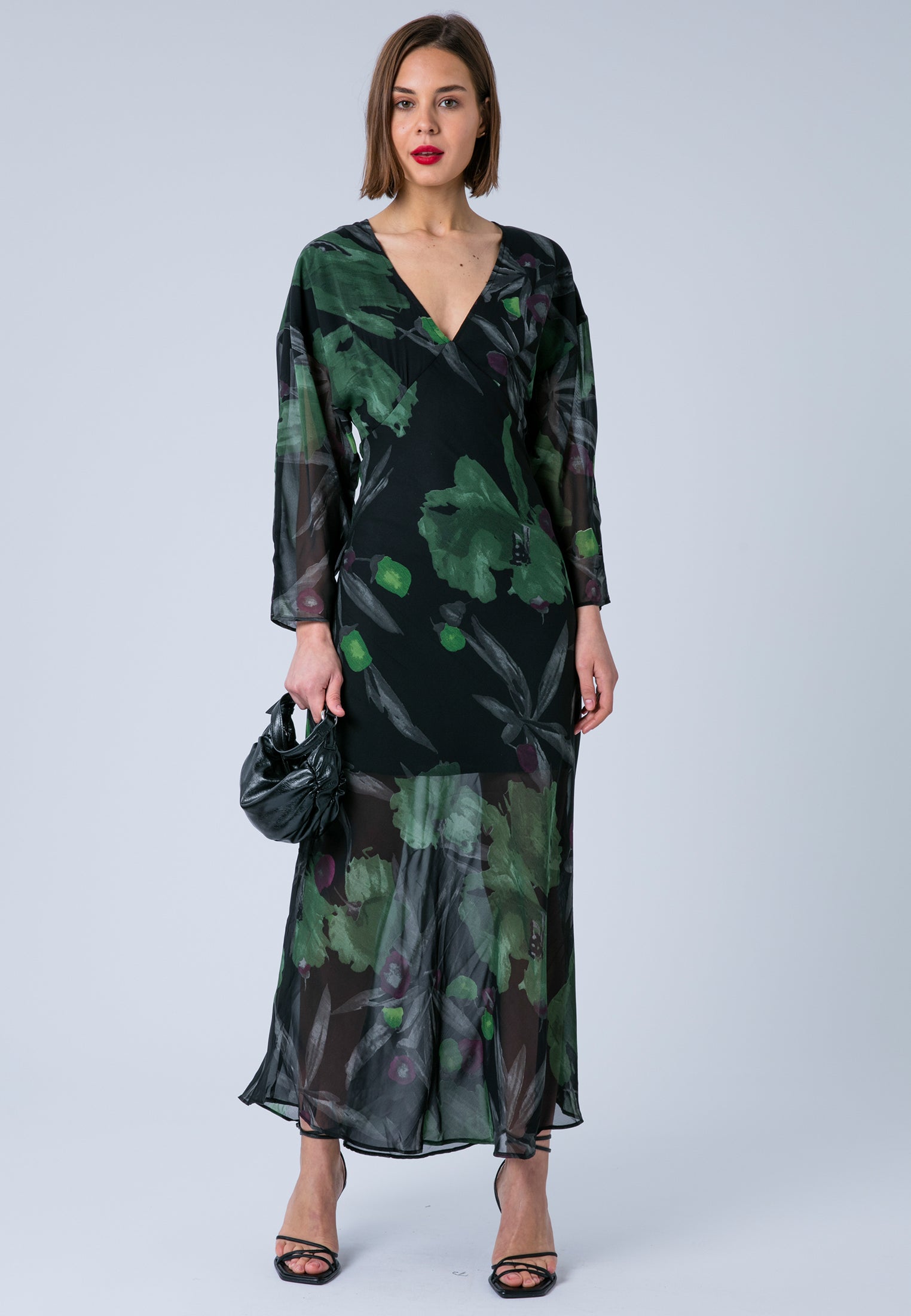LILY MAXI DRESS PRIME FOREST GREEN