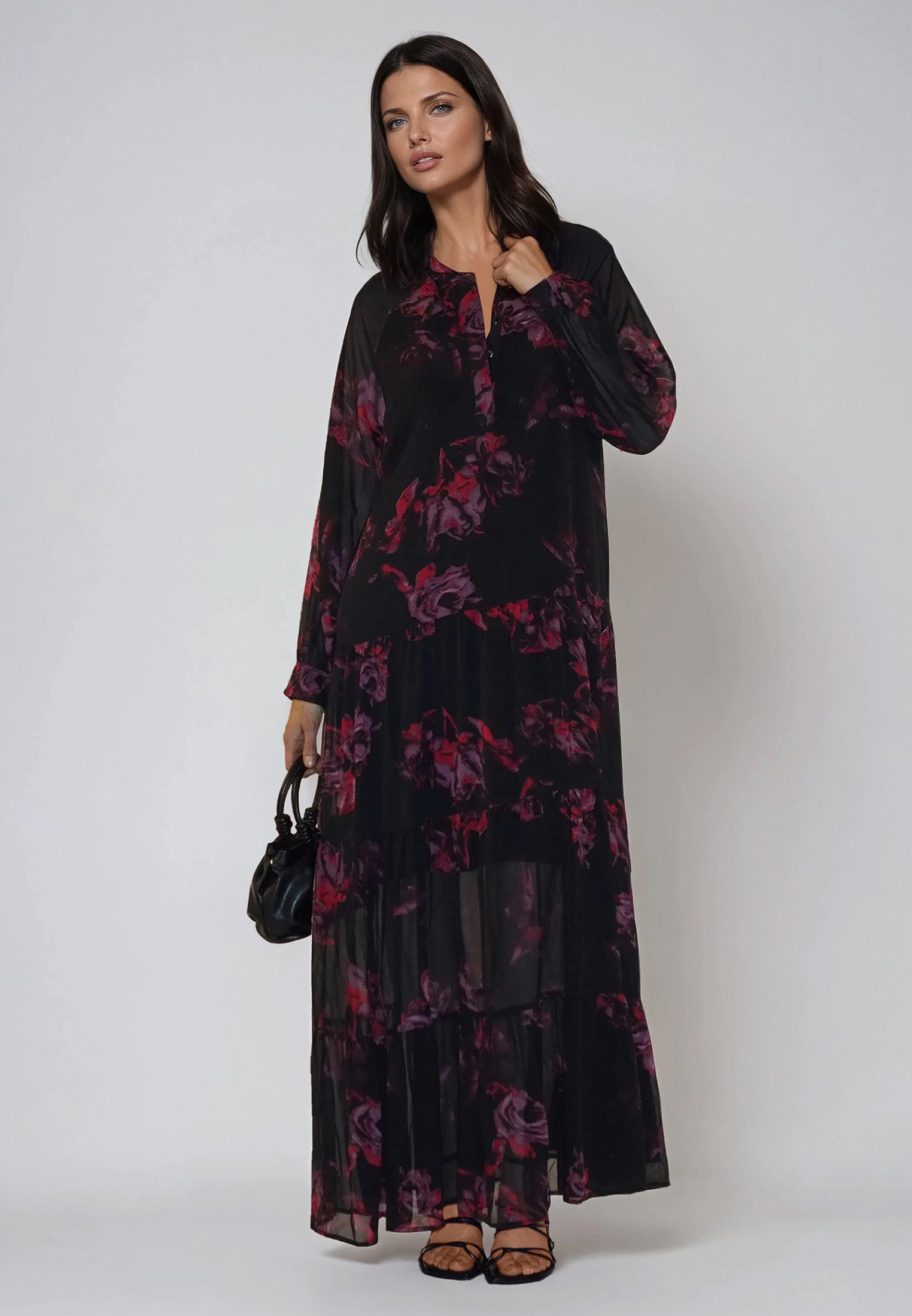 ZOE MAXI DRESS FADE RED