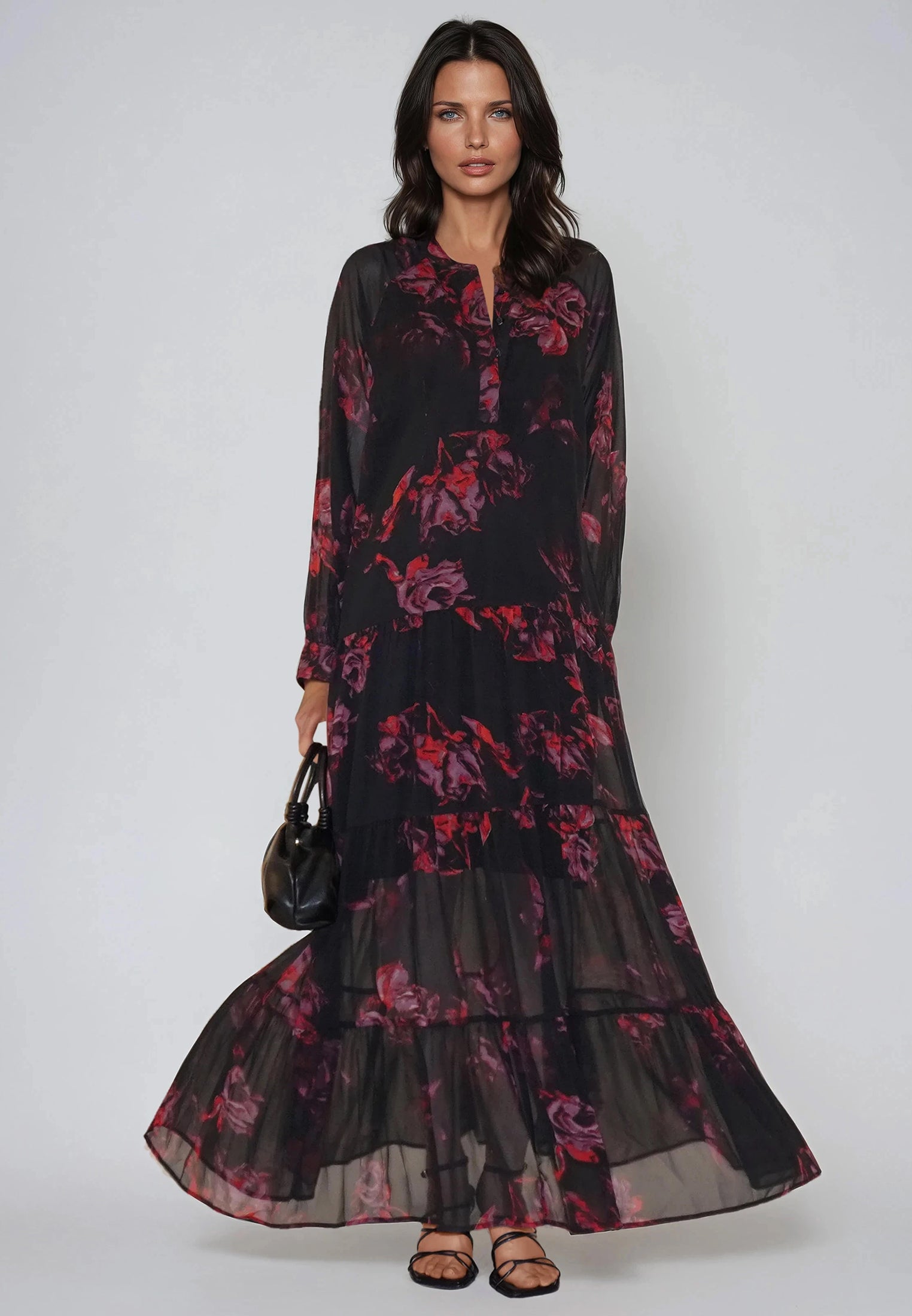ZOE MAXI DRESS FADE RED