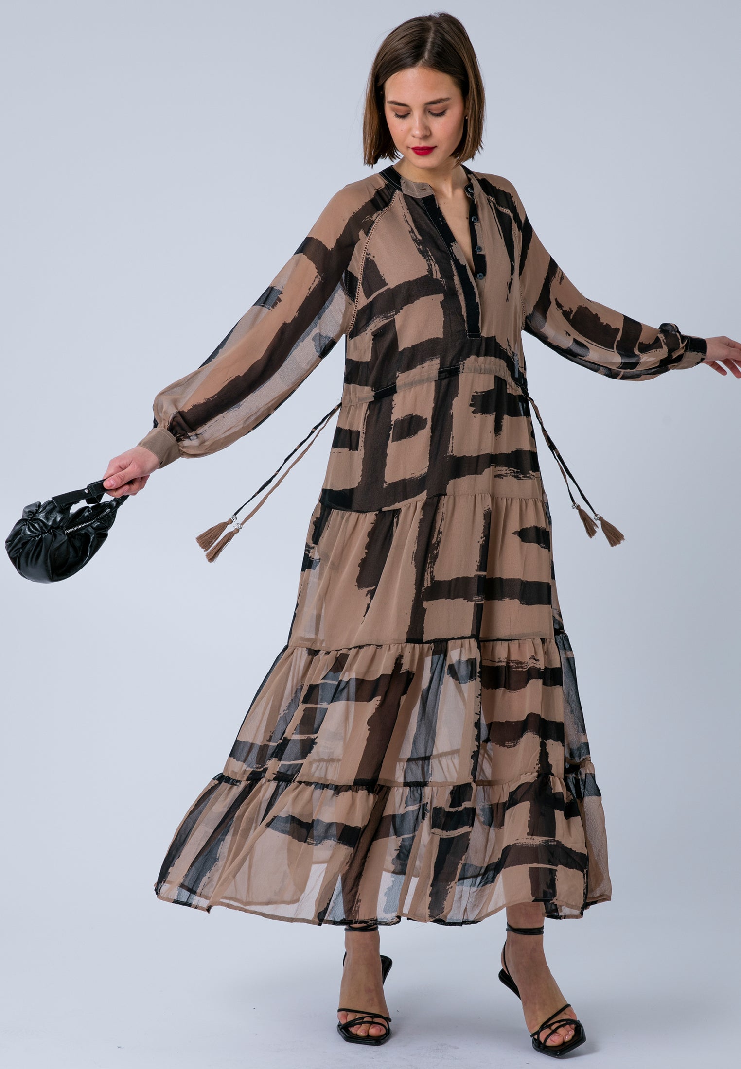 ZOE MAXI DRESS SELVAGE COCO