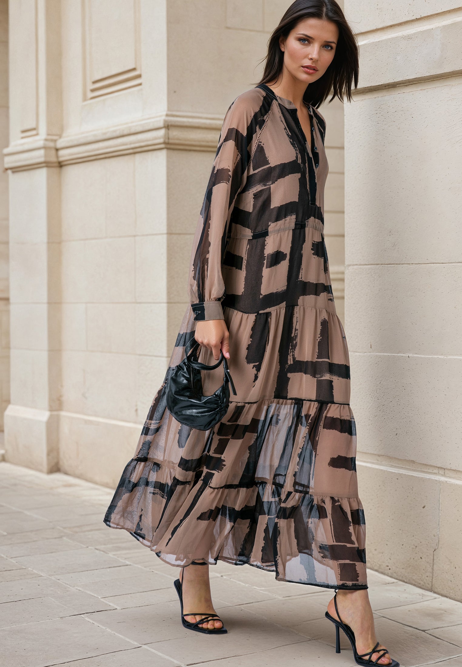 ZOE MAXI DRESS SELVAGE COCO