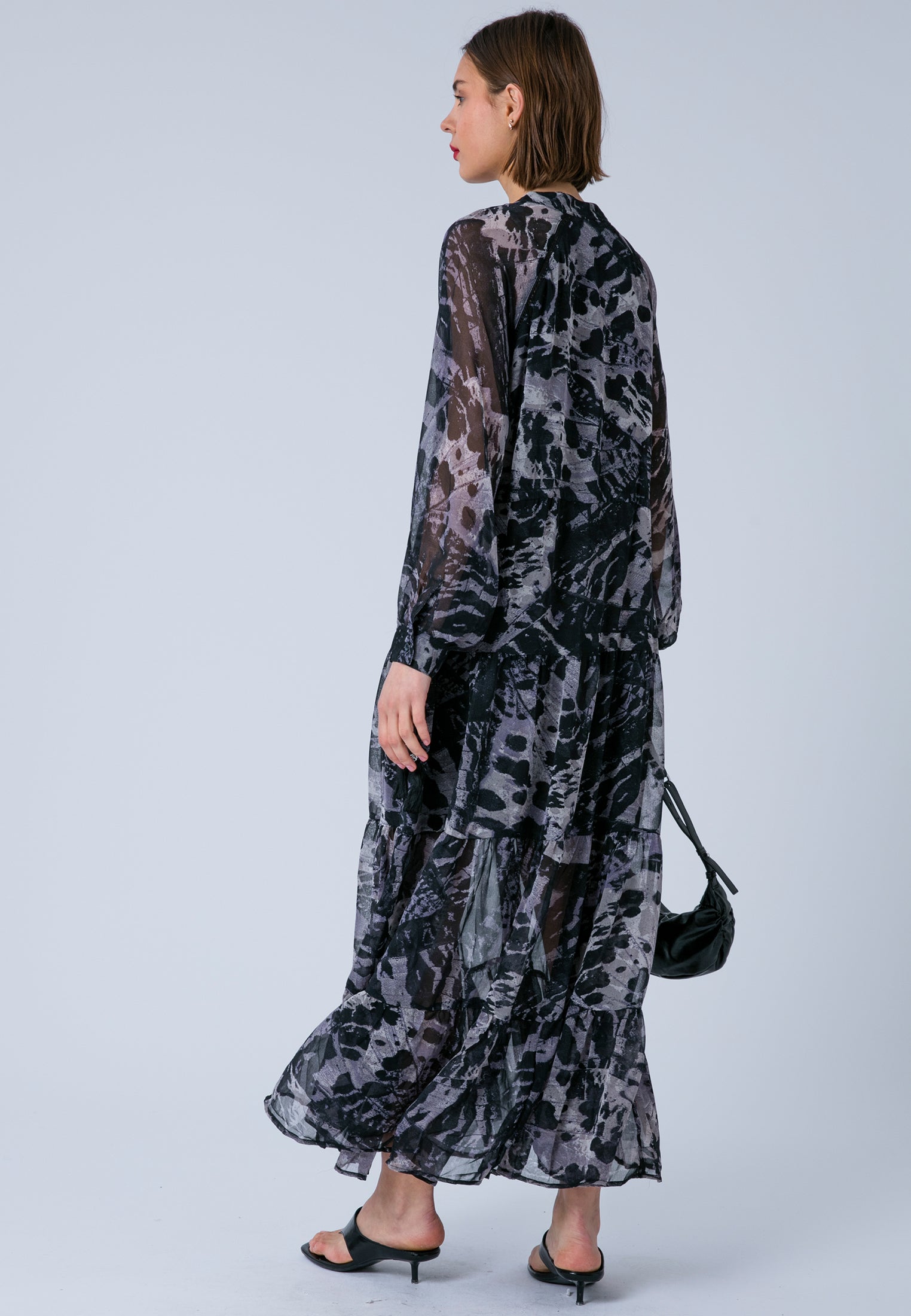 ZOE MAXI DRESS WINGS TAUPE