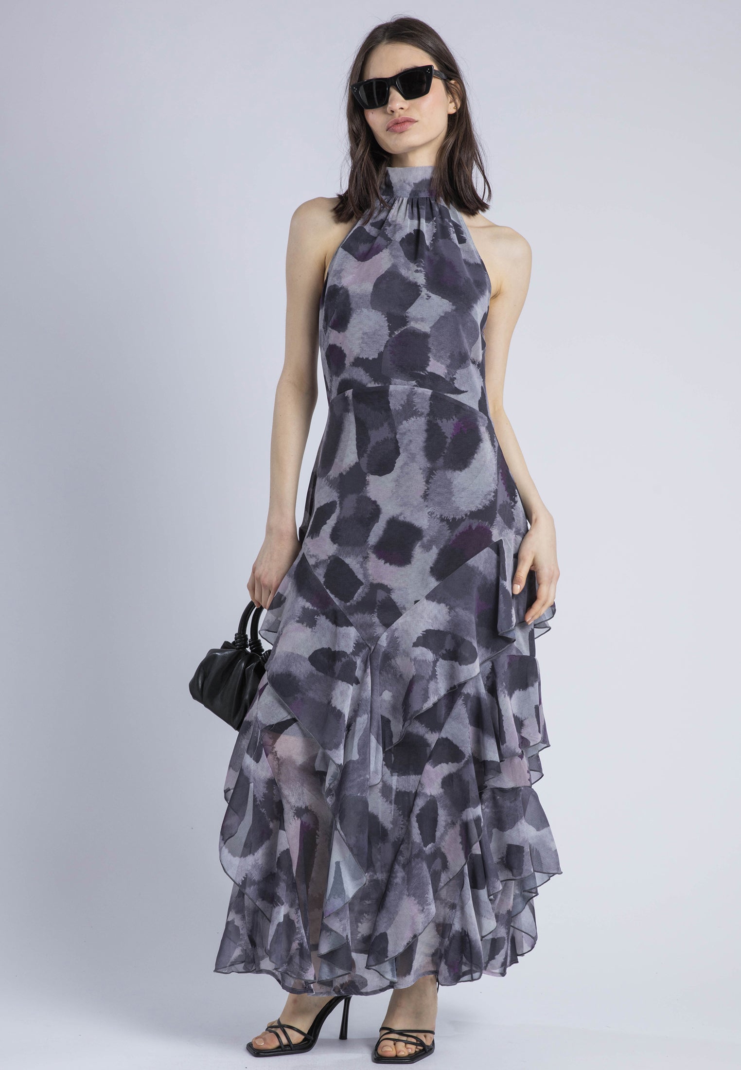 TAYLOR MAXI DRESS TERRAZZO MAUVE