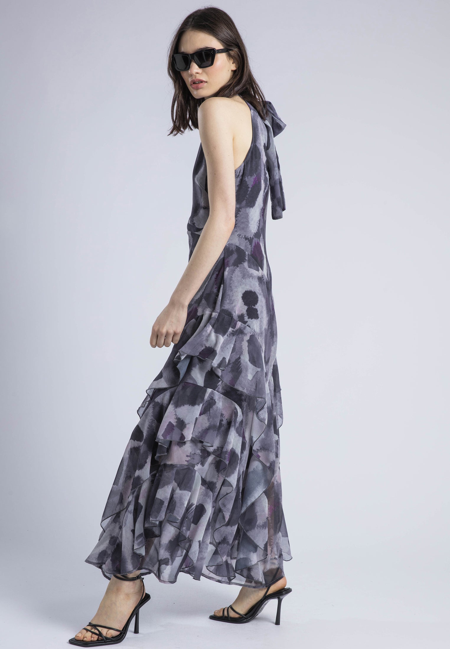 TAYLOR MAXI DRESS TERRAZZO MAUVE