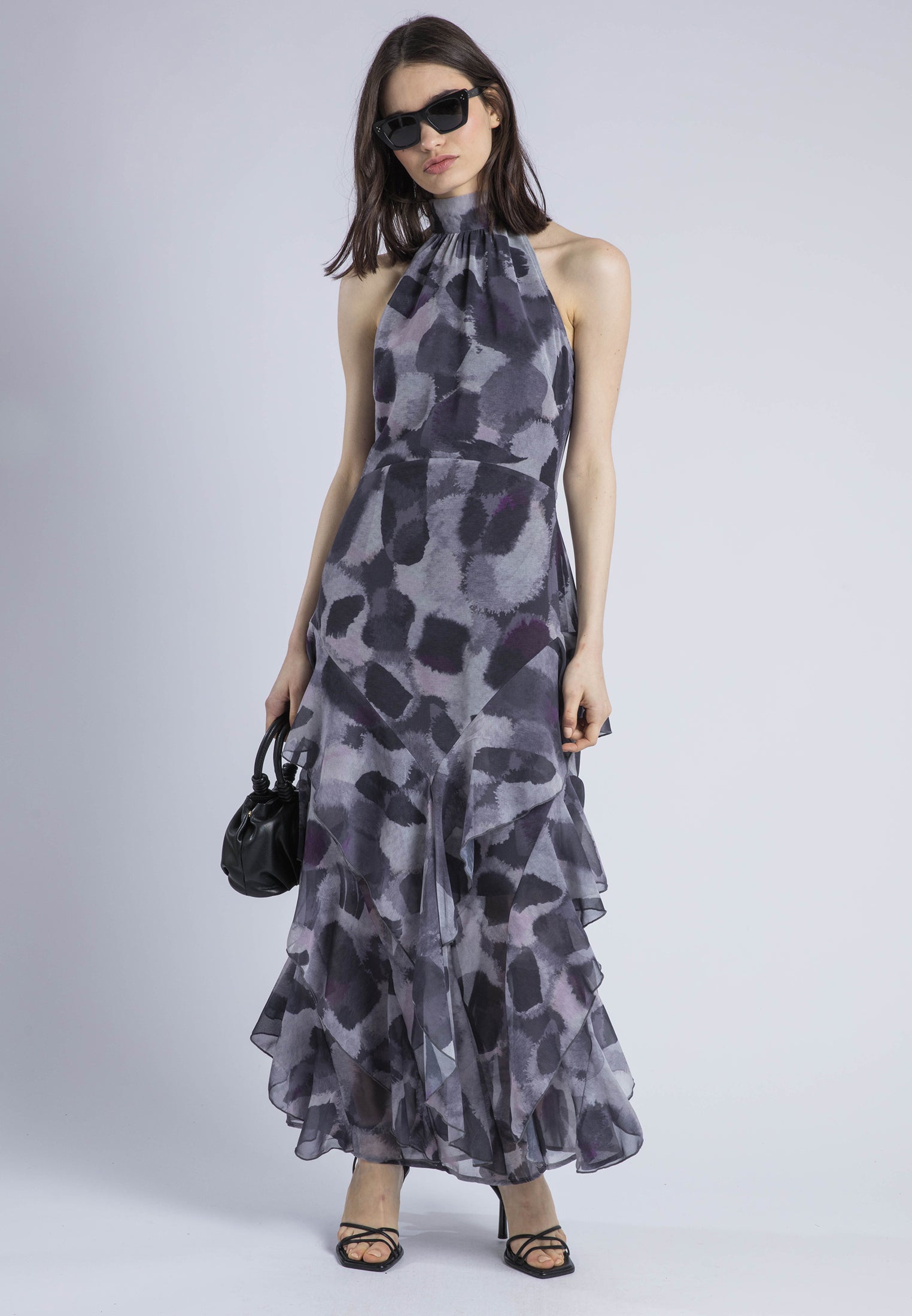 TAYLOR MAXI DRESS TERRAZZO MAUVE