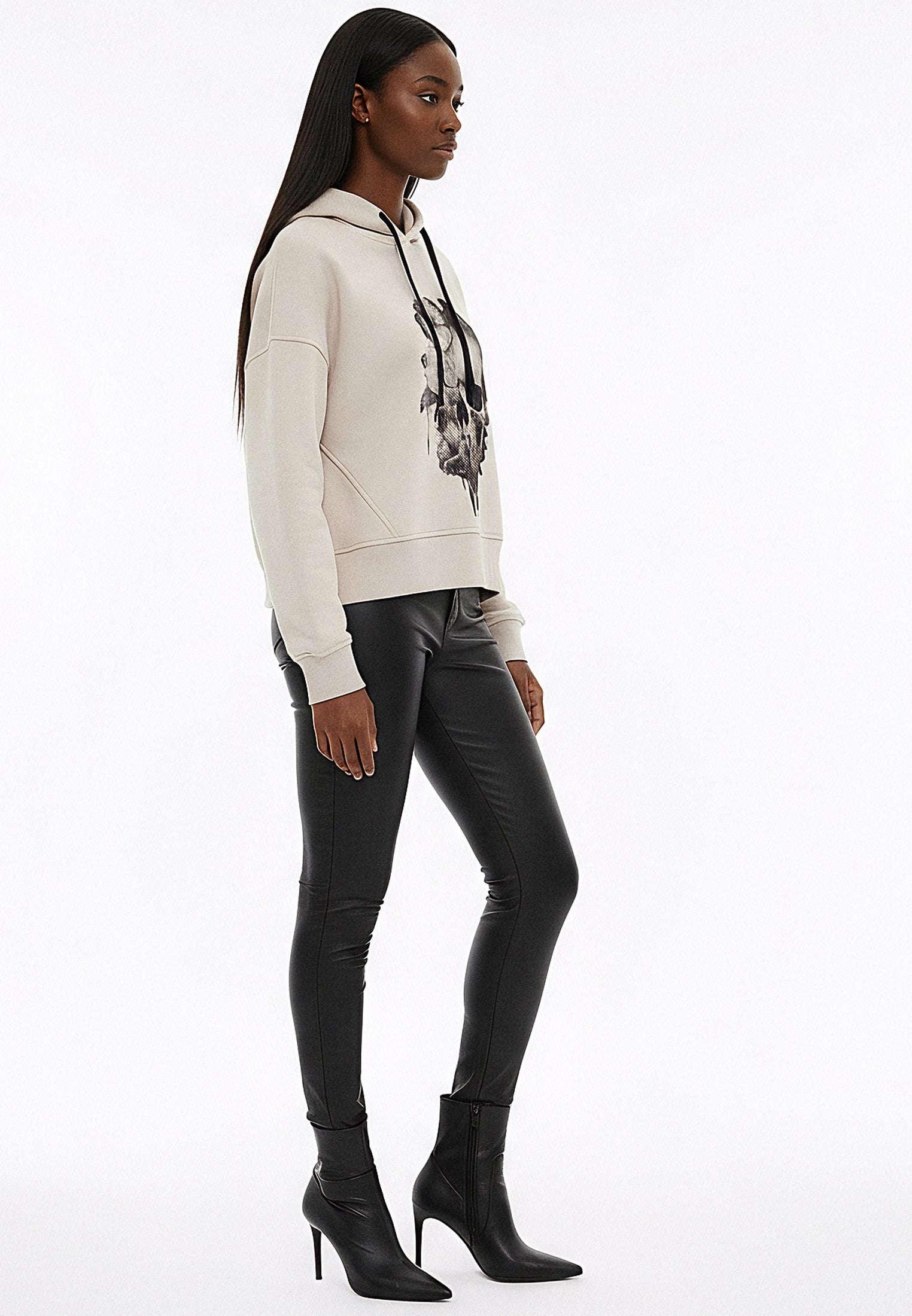 FLORA SWEAT-SHIRT HOODIE SKULL GRAPHIC