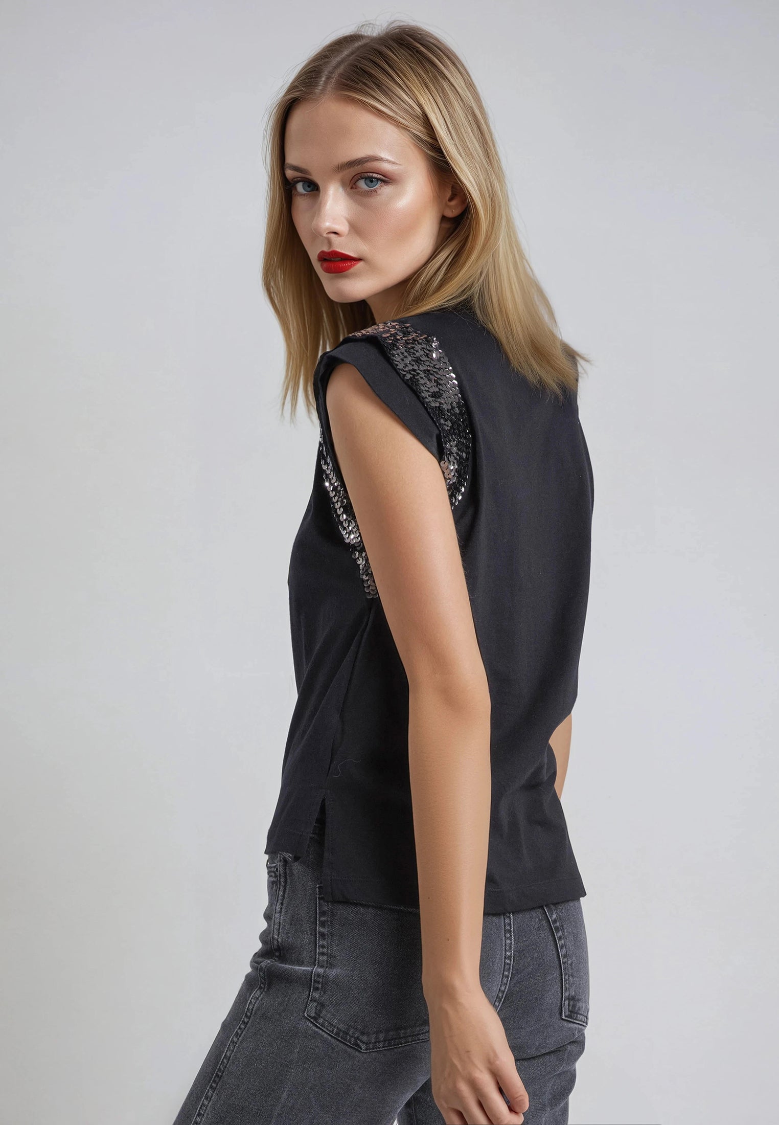 JUST ROSE T-SHIRT BLACK