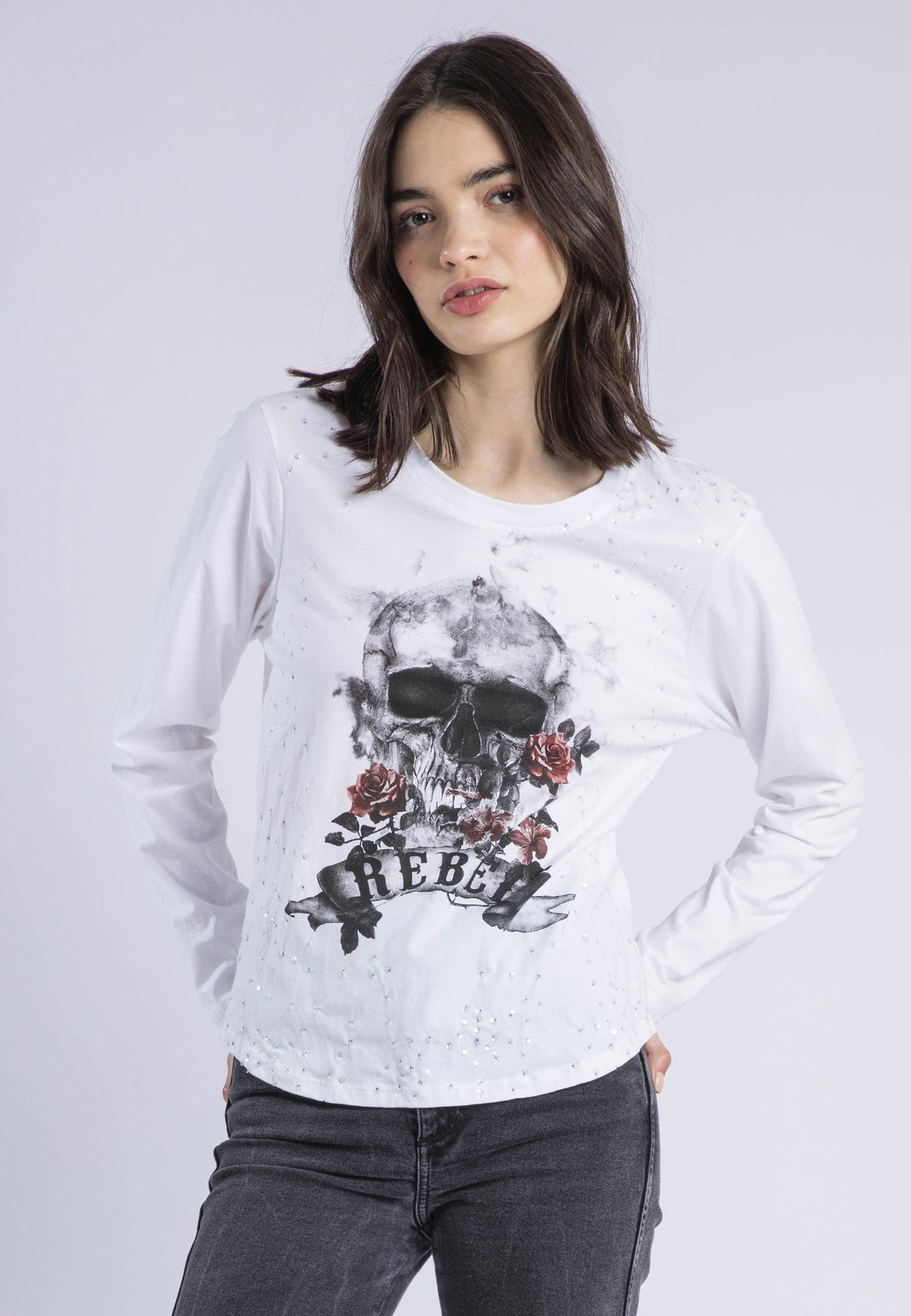REBEL SKULL T-SHIRT WHITE