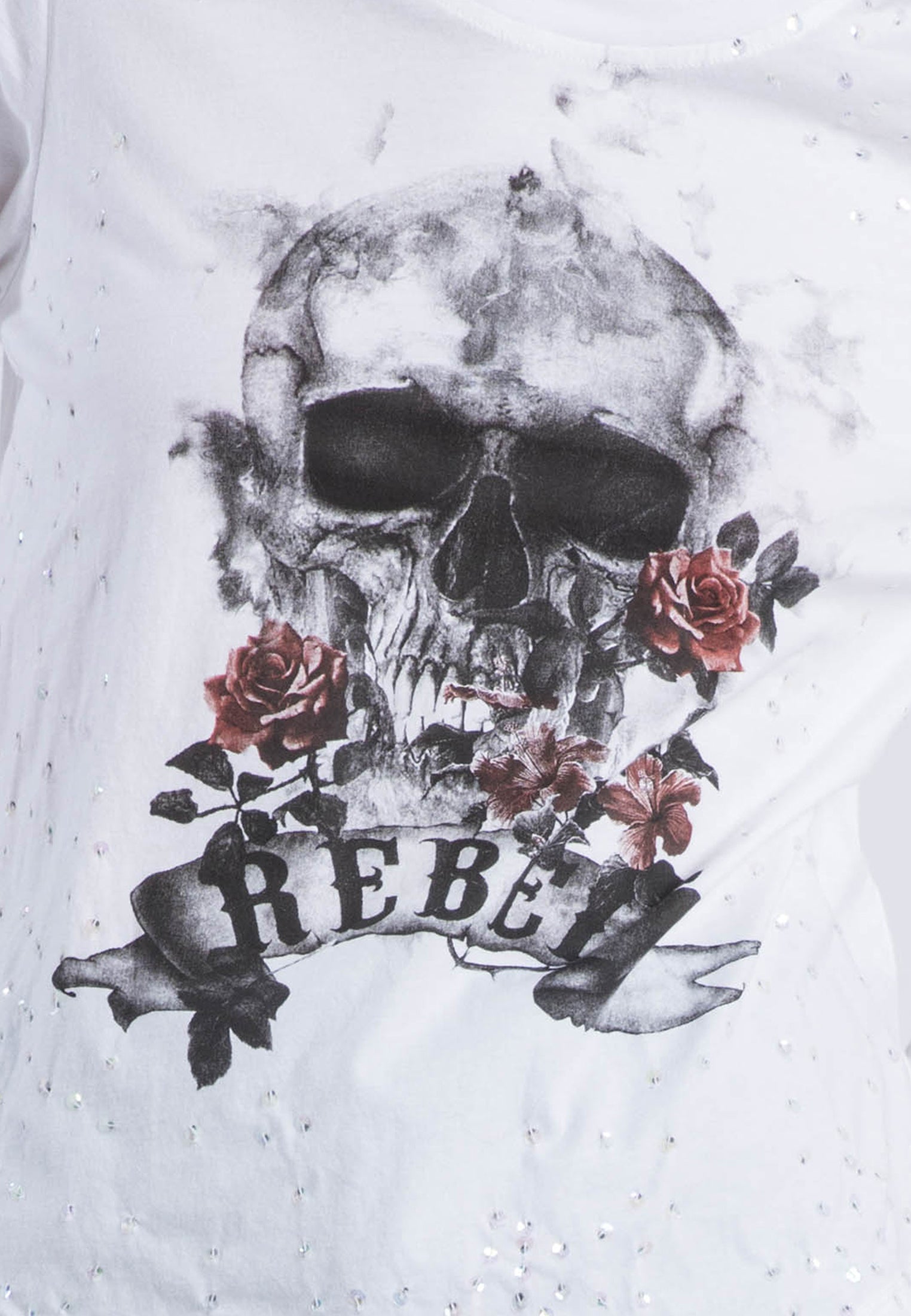 REBEL SKULL T-SHIRT WHITE