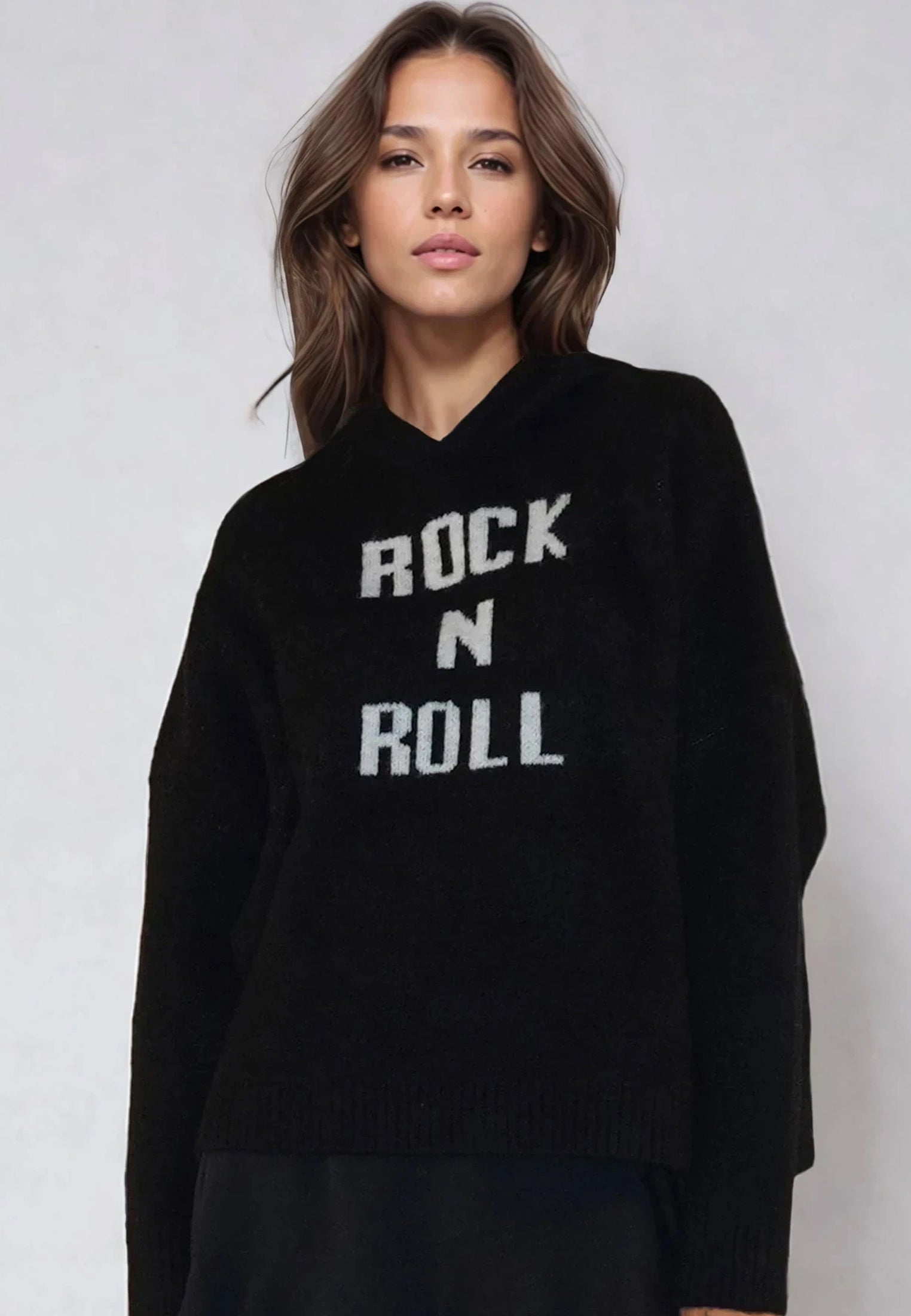 COURTNEY HOODIE JUMPER BLACK