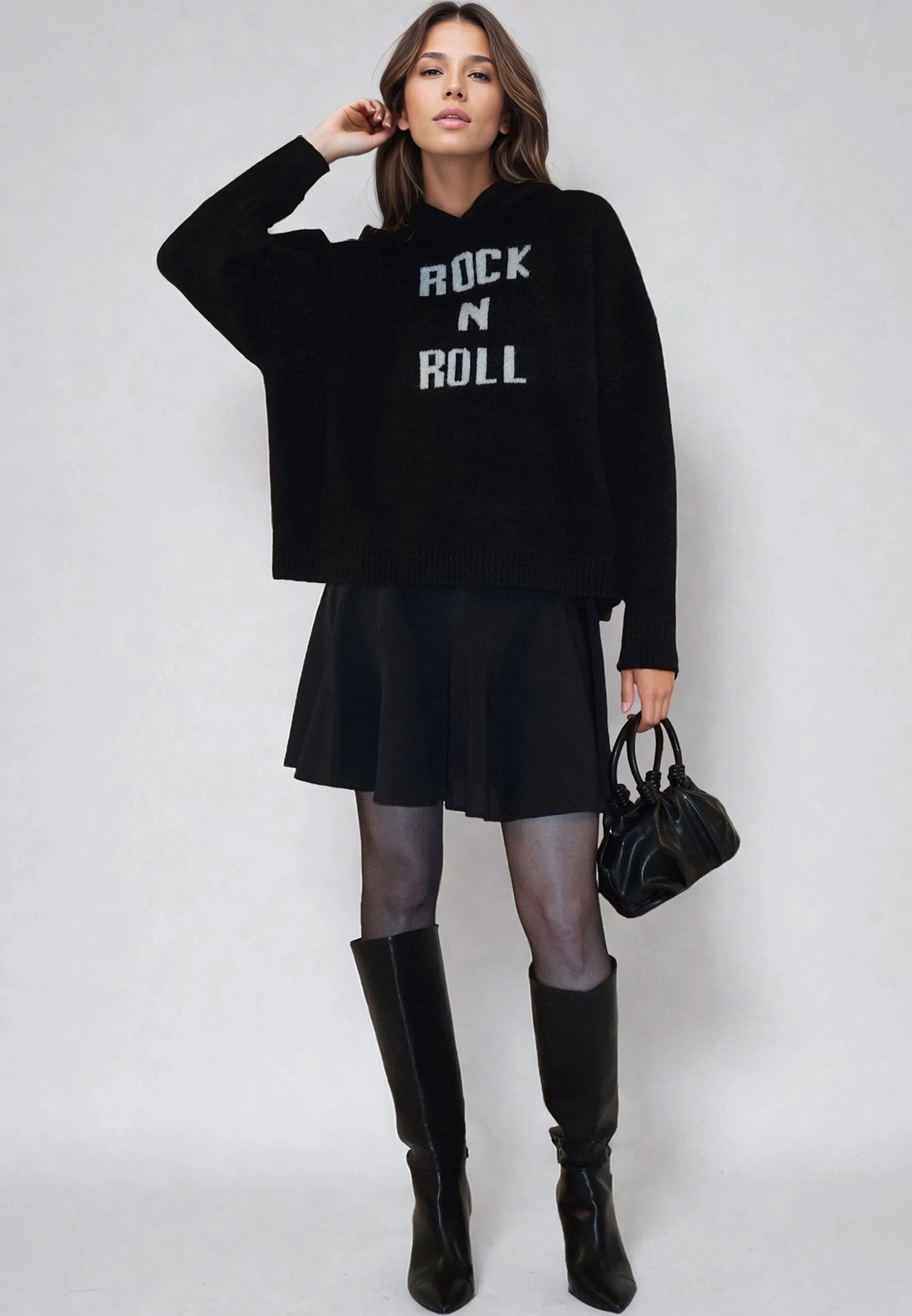 COURTNEY HOODIE JUMPER BLACK