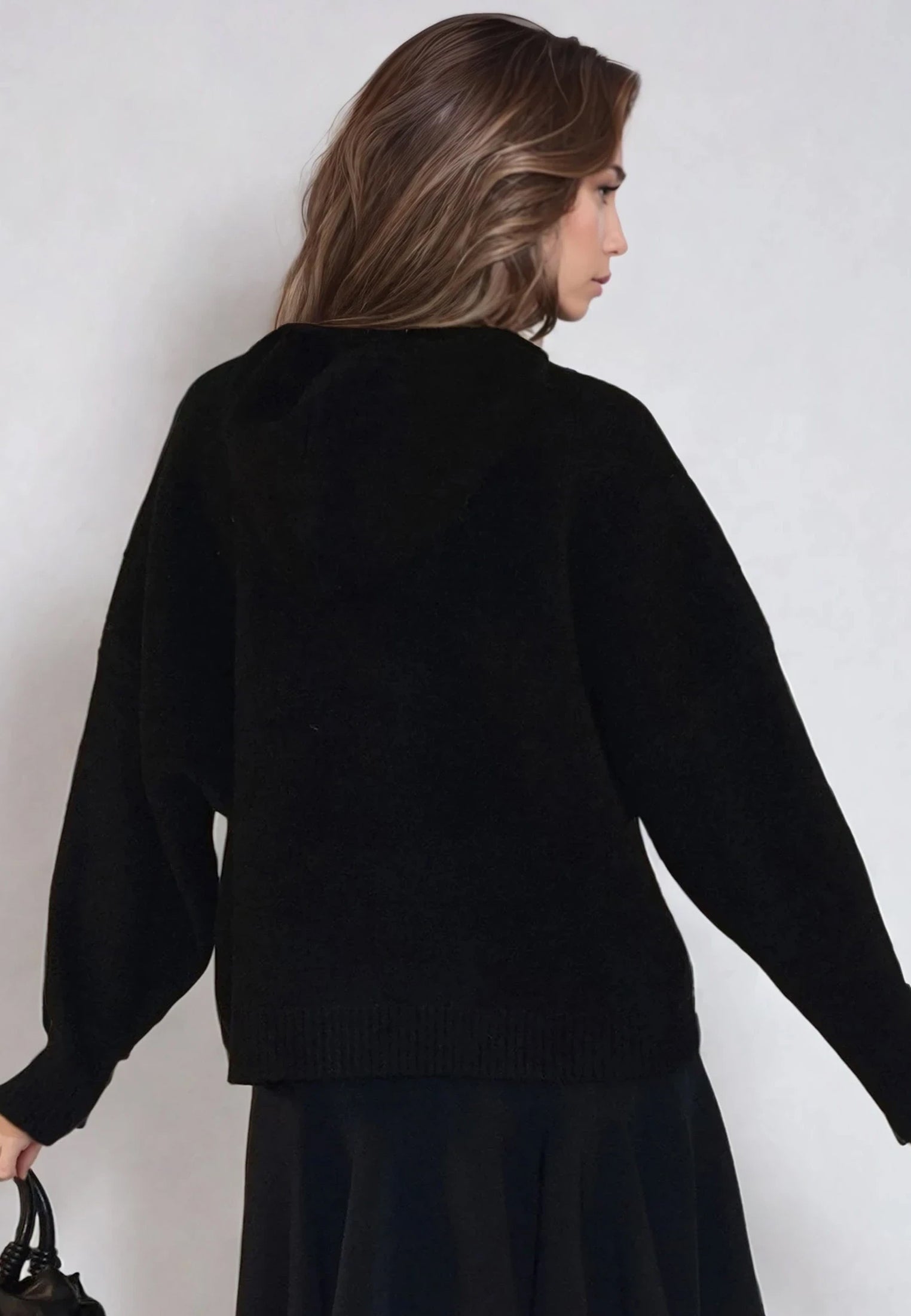 COURTNEY HOODIE JUMPER BLACK