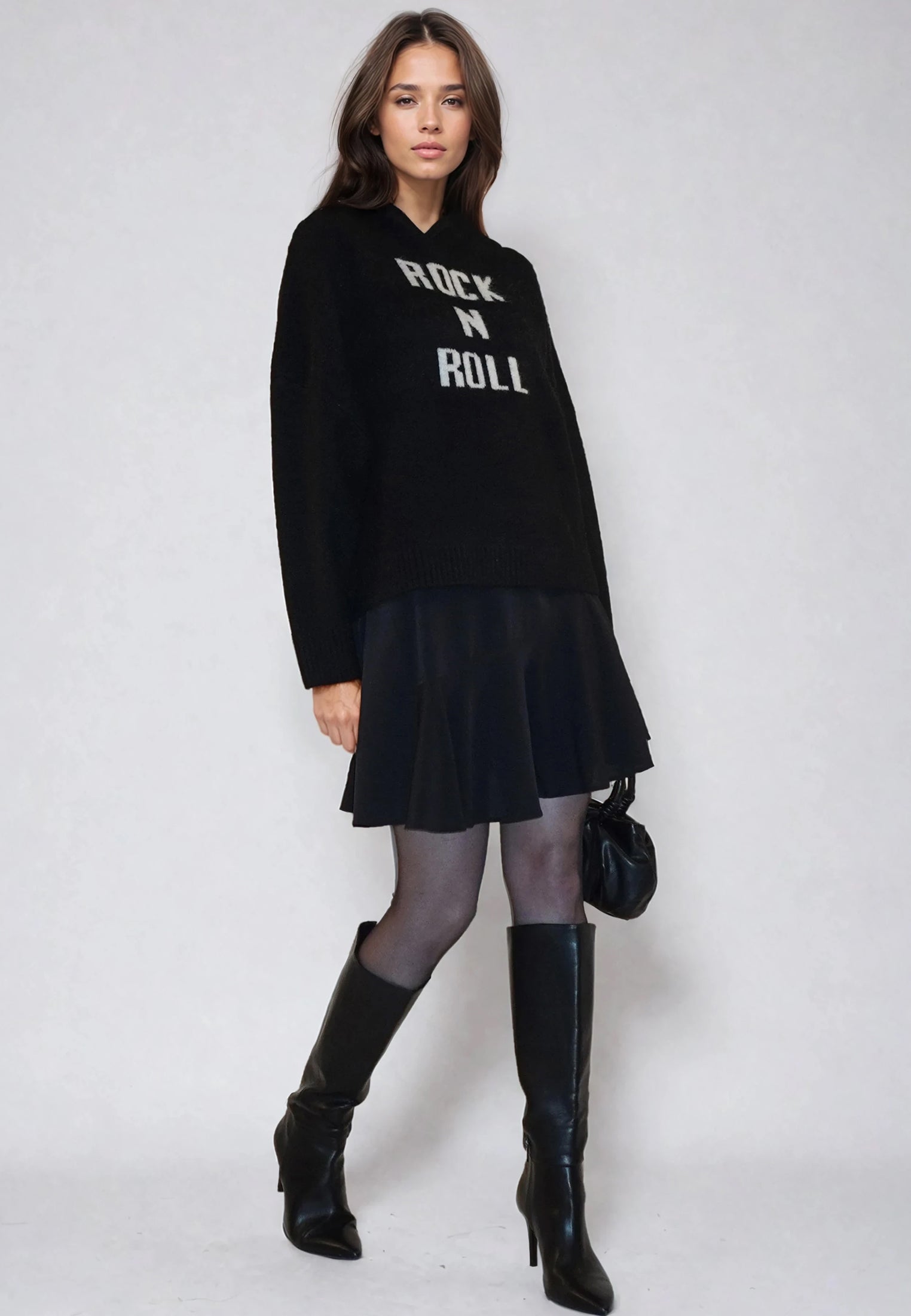 COURTNEY HOODIE JUMPER BLACK