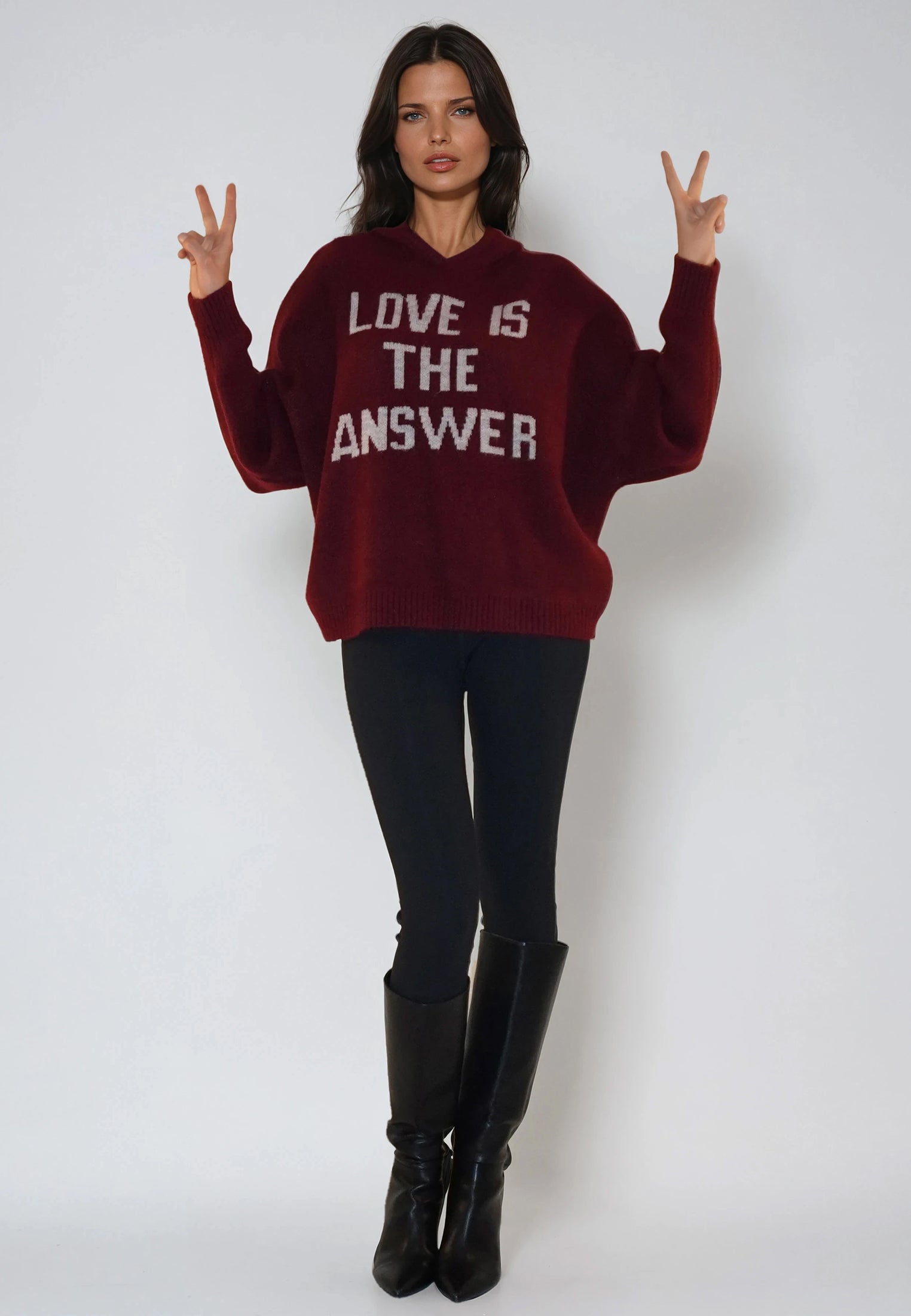 COURTNEY HOODIE JUMPER PORT