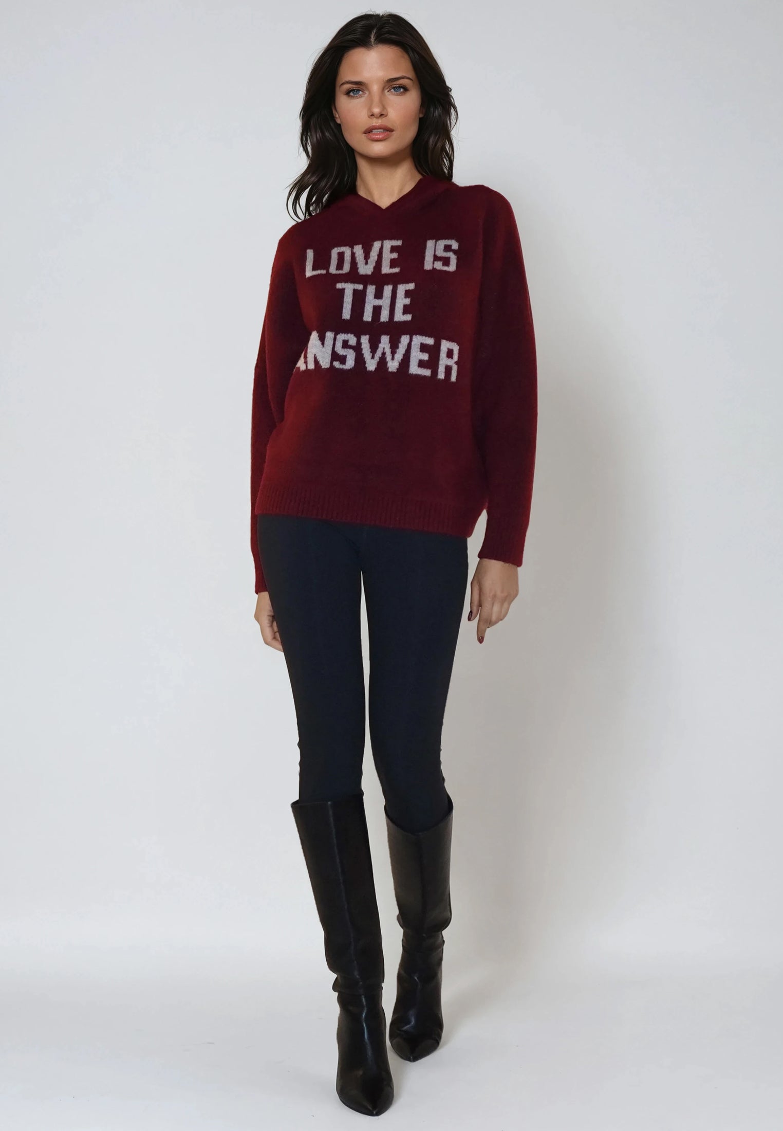 COURTNEY HOODIE JUMPER PORT