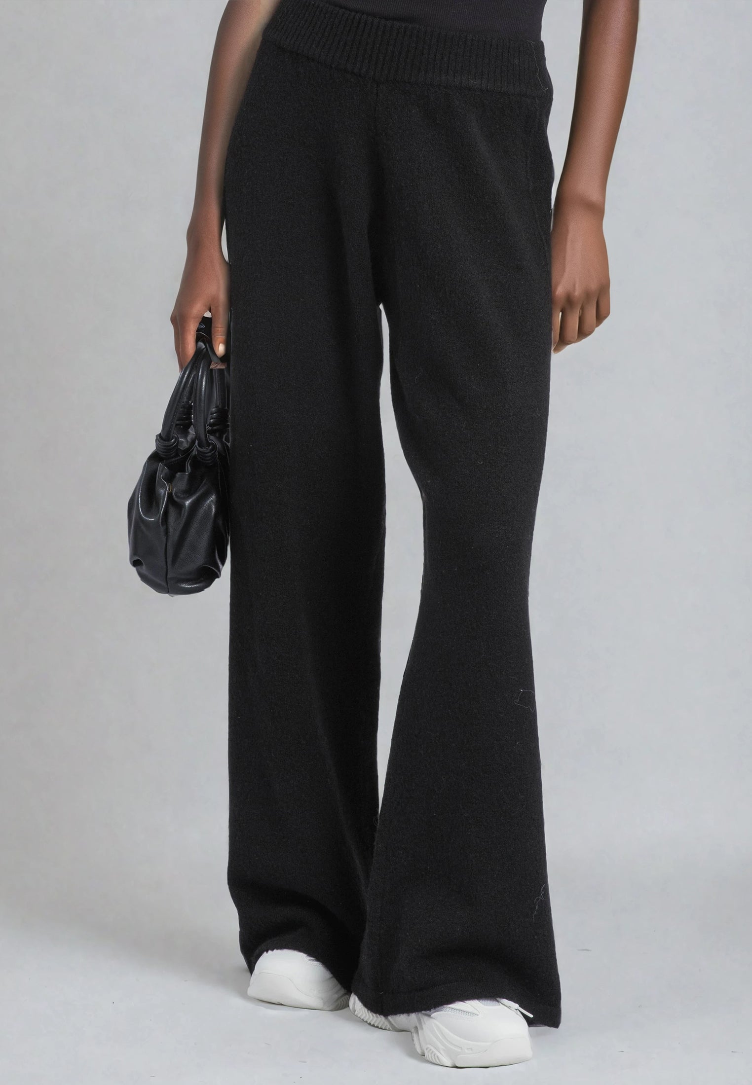LUSCIOUS KNITTED PANT BLACK