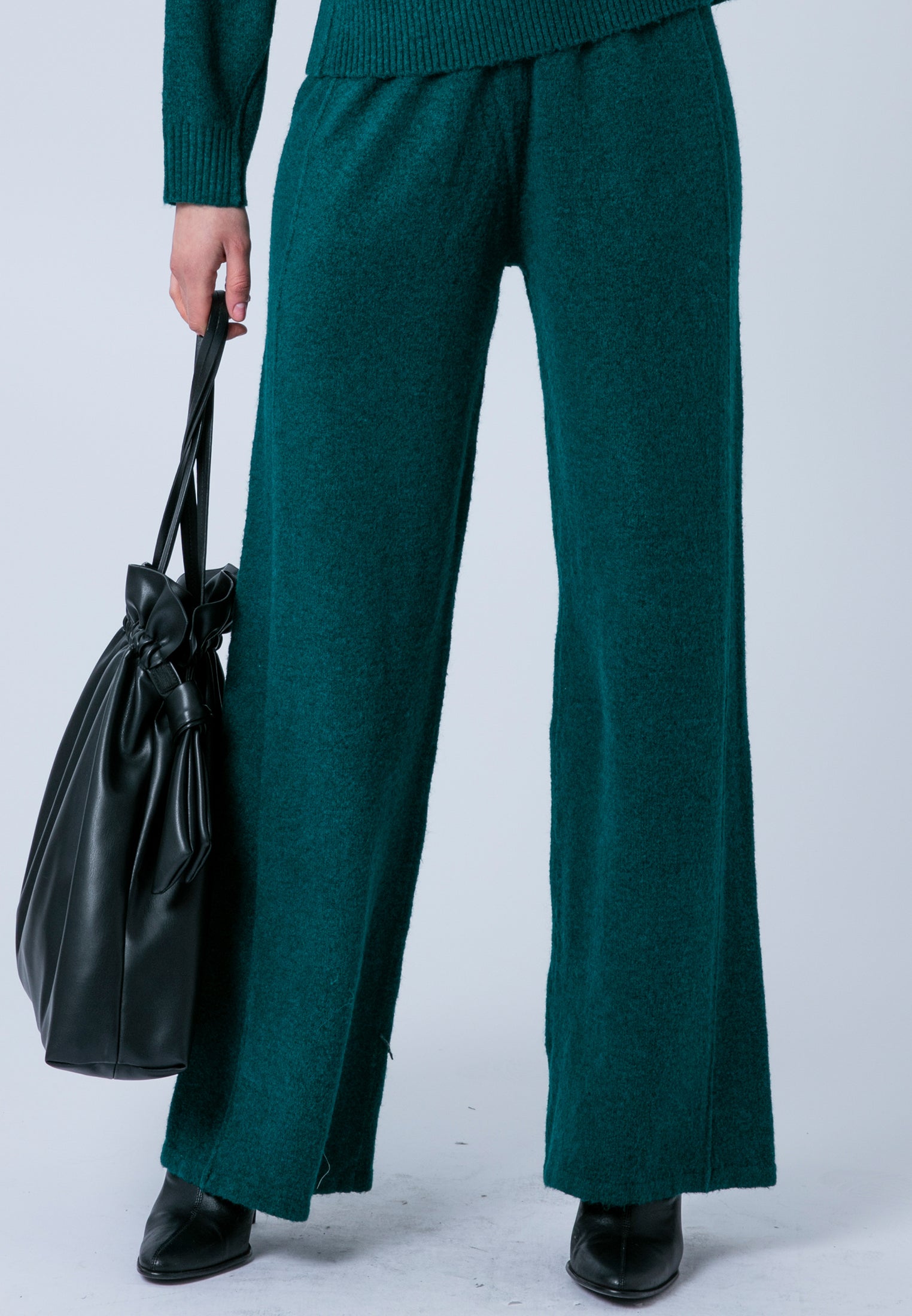 LUSCIOUS KNITTED PANT FOREST GREEN