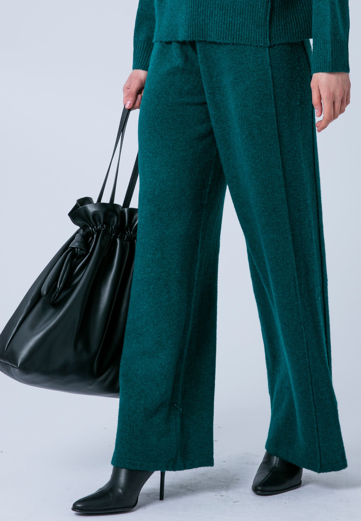 LUSCIOUS KNITTED PANT FOREST GREEN