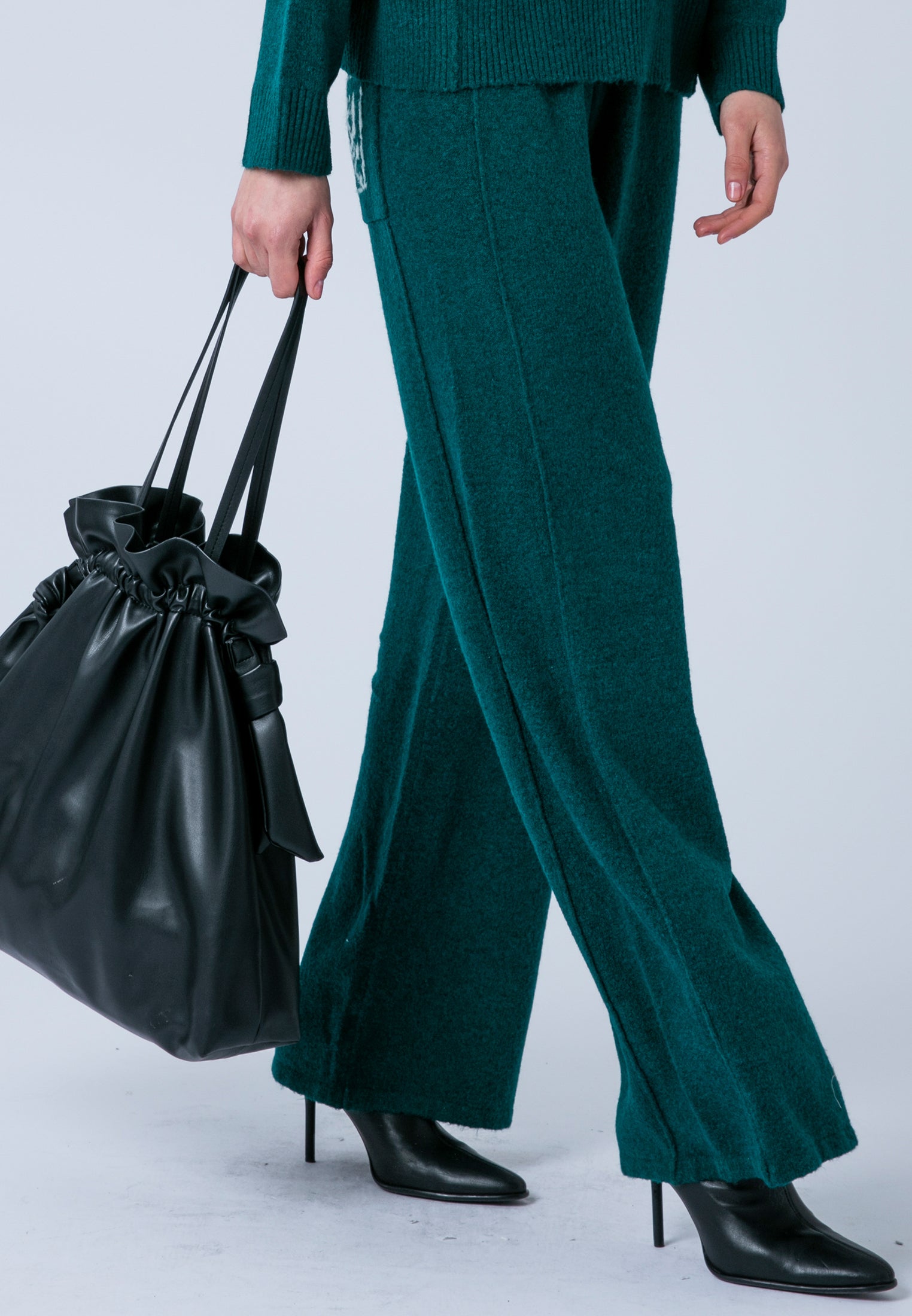 LUSCIOUS KNITTED PANT FOREST GREEN