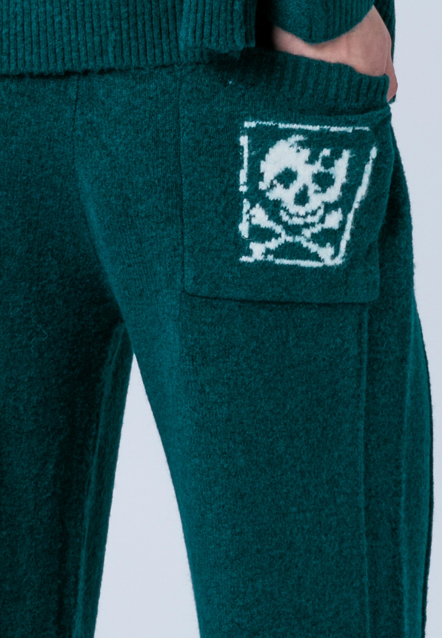 LUSCIOUS KNITTED PANT FOREST GREEN