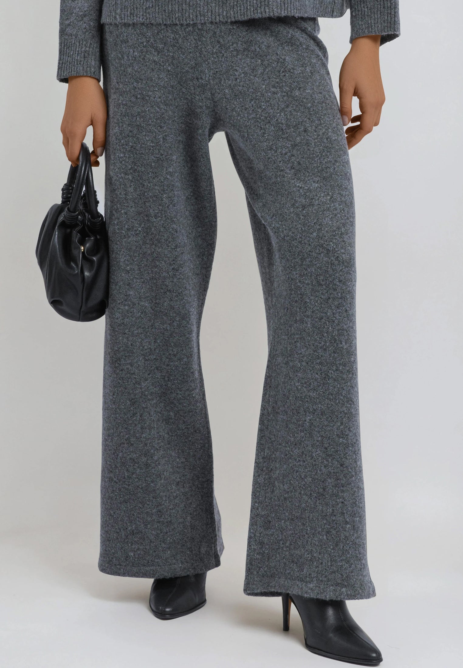 LUSCIOUS KNITTED PANT CHARCOAL