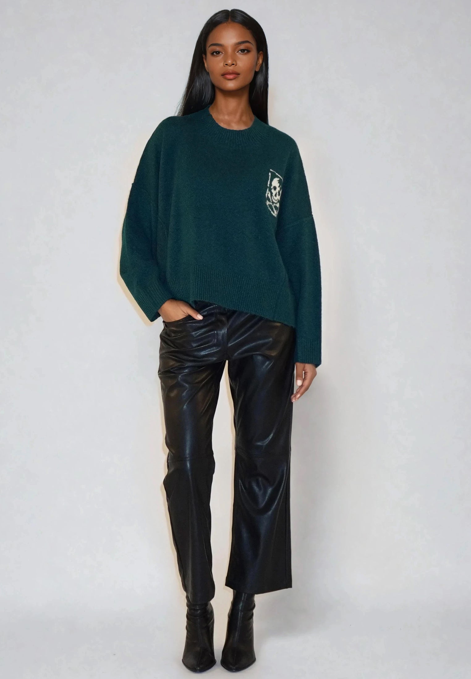 LUSCIOUS JUMPER FOREST GREEN