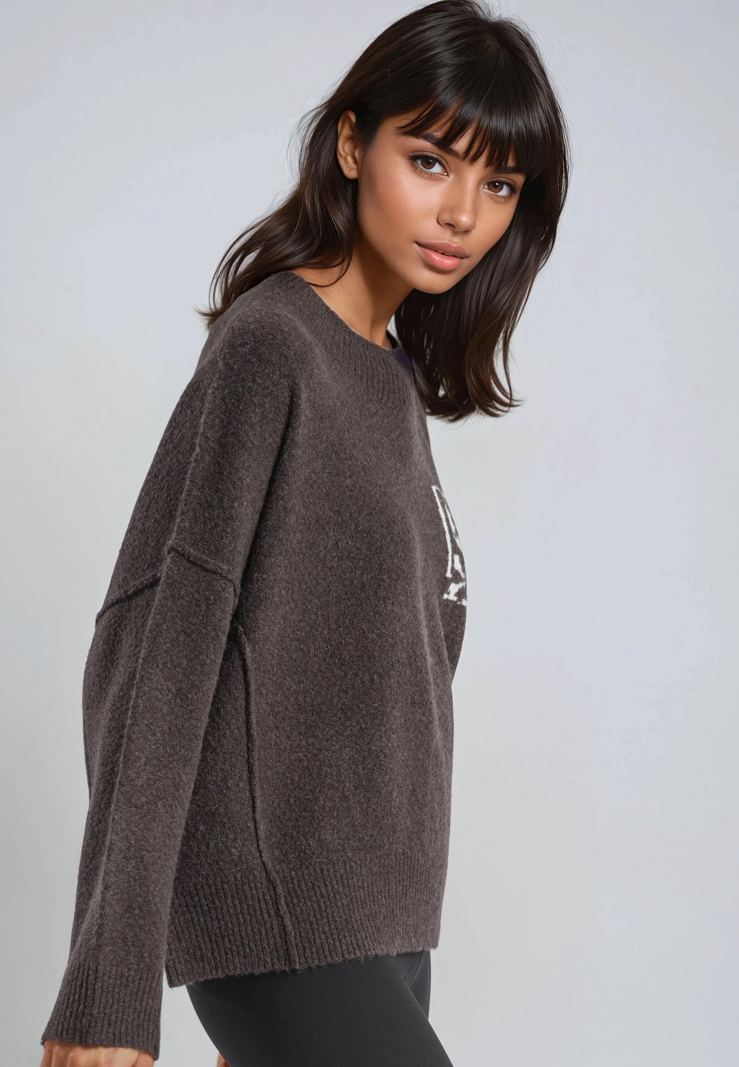 LUSCIOUS JUMPER DARK BROWN