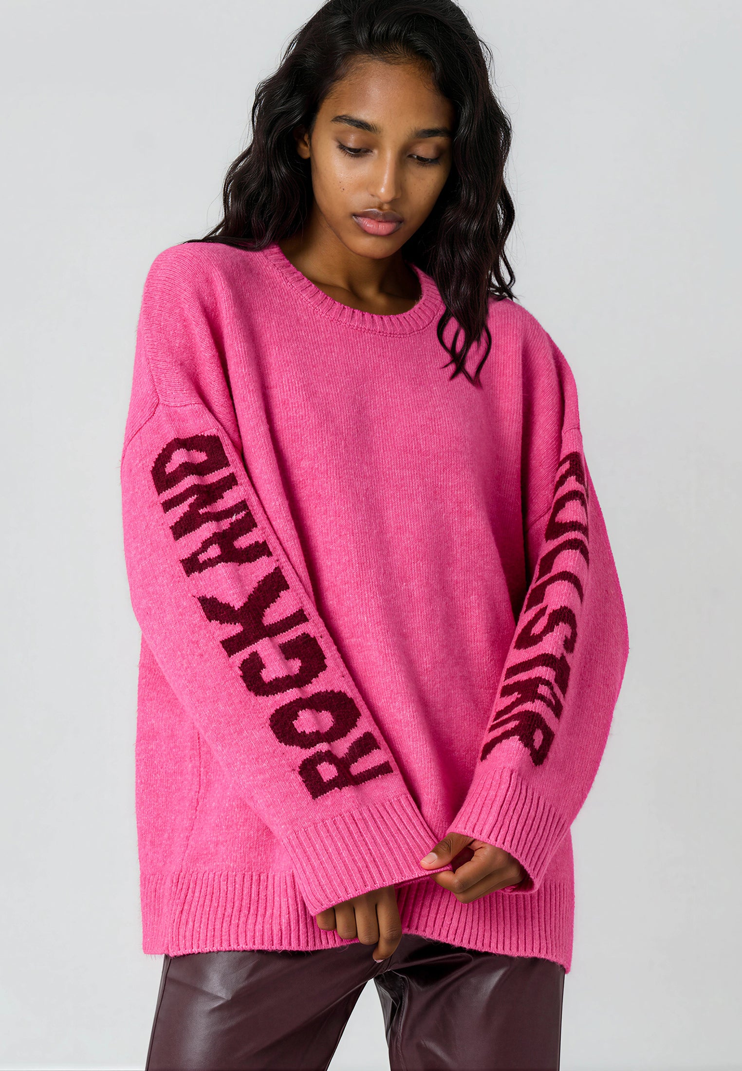 STARDUST JUMPER BABY PINK