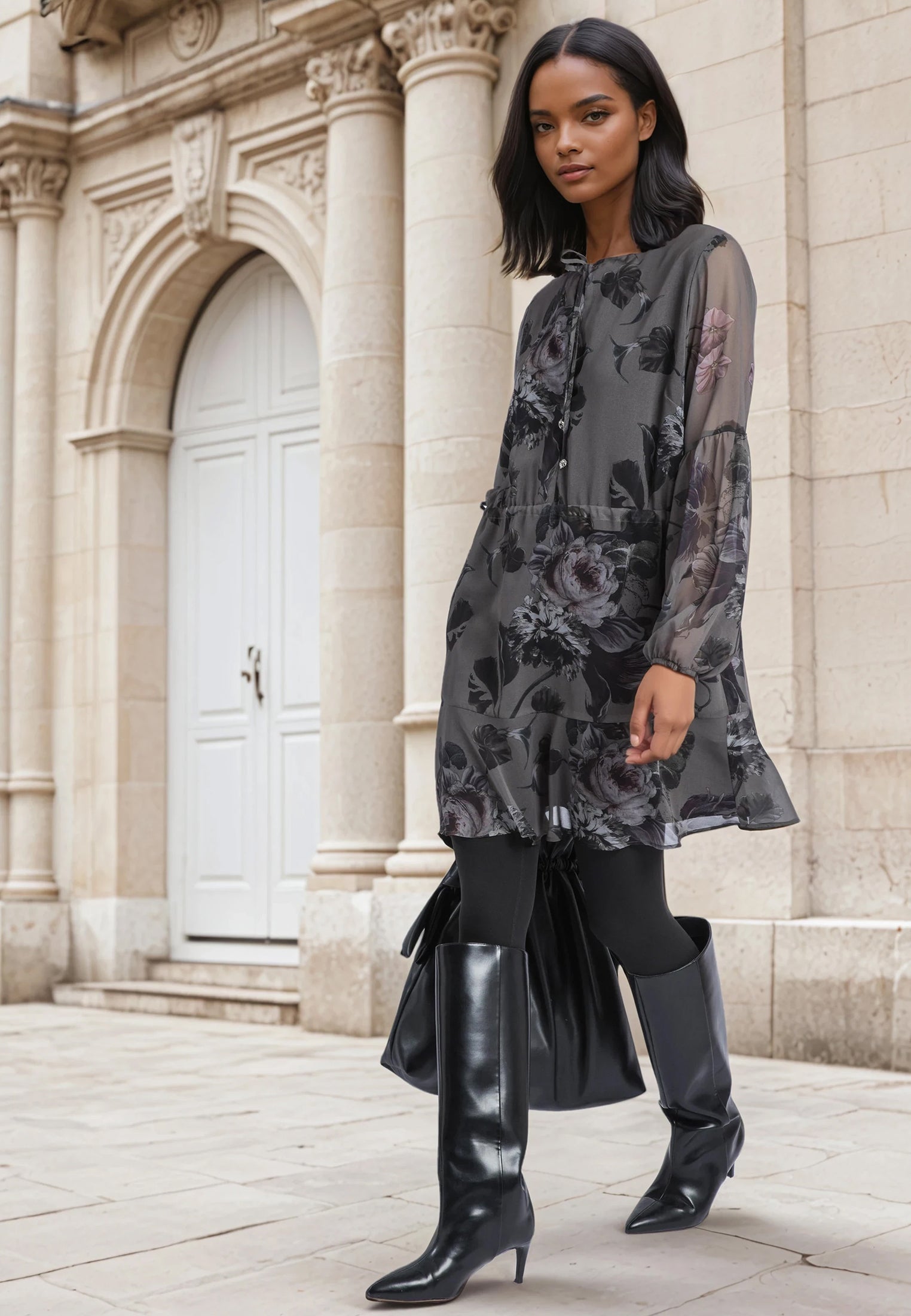 AIDA SHORT DRESS FLORAL