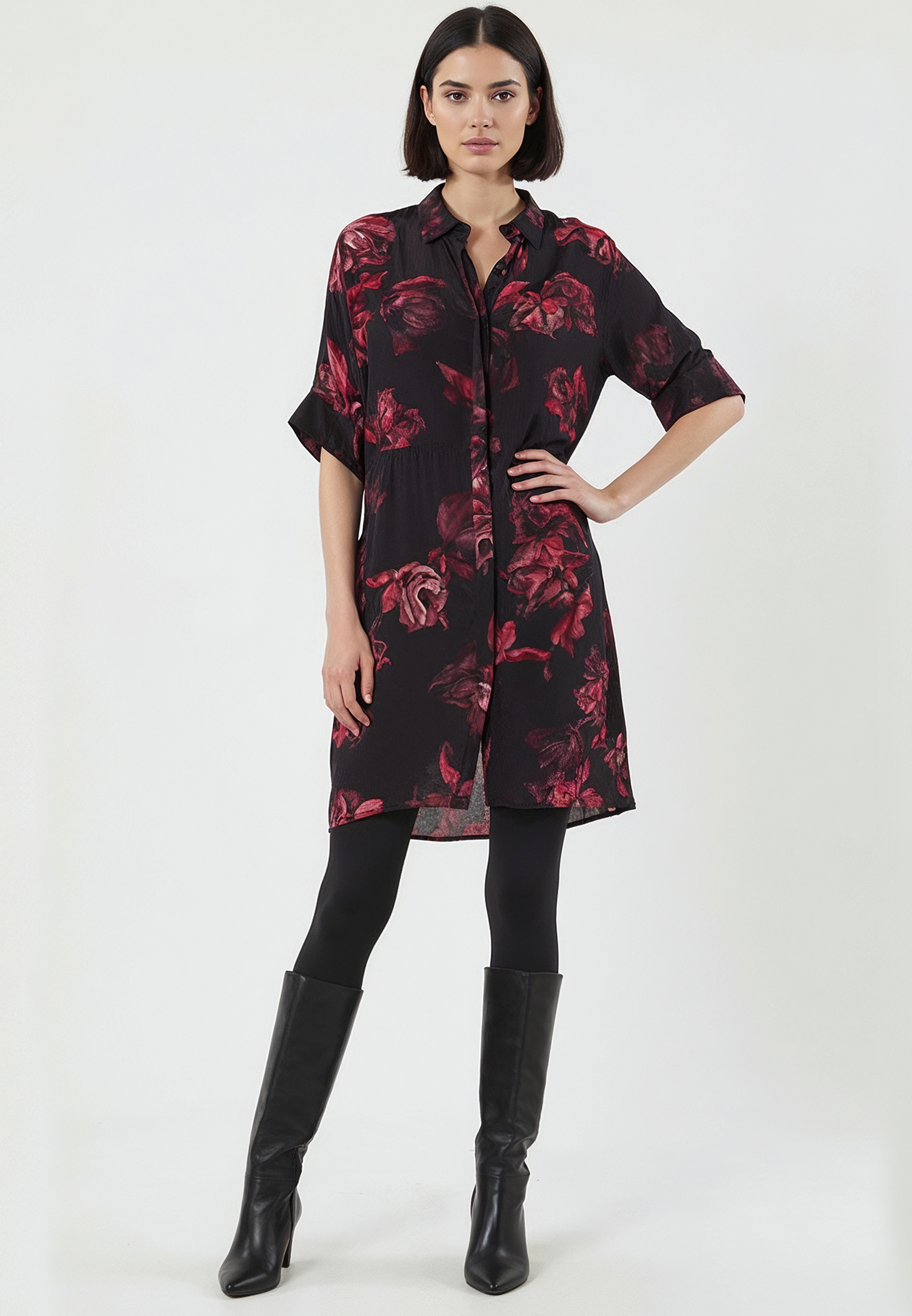 LOLA TUNIC FADE RED
