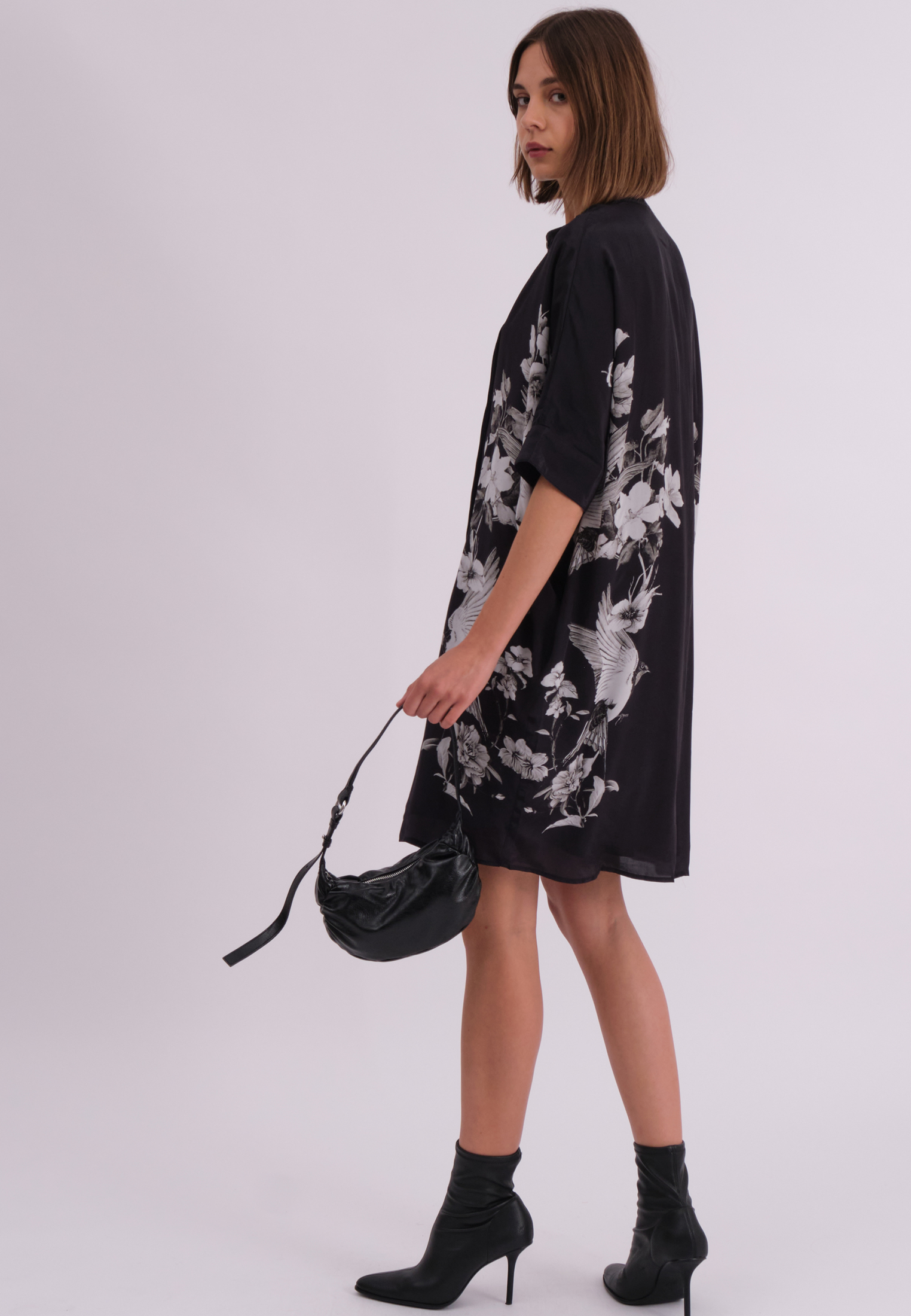 INVERSION TUNIC SWALLOW PRINT