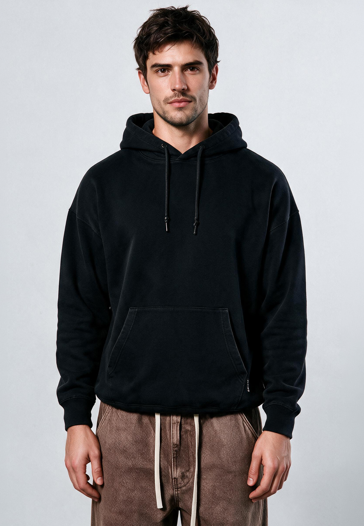 ANARCHY APPLIQUE HOODIE BLACK & OFF WHITE
