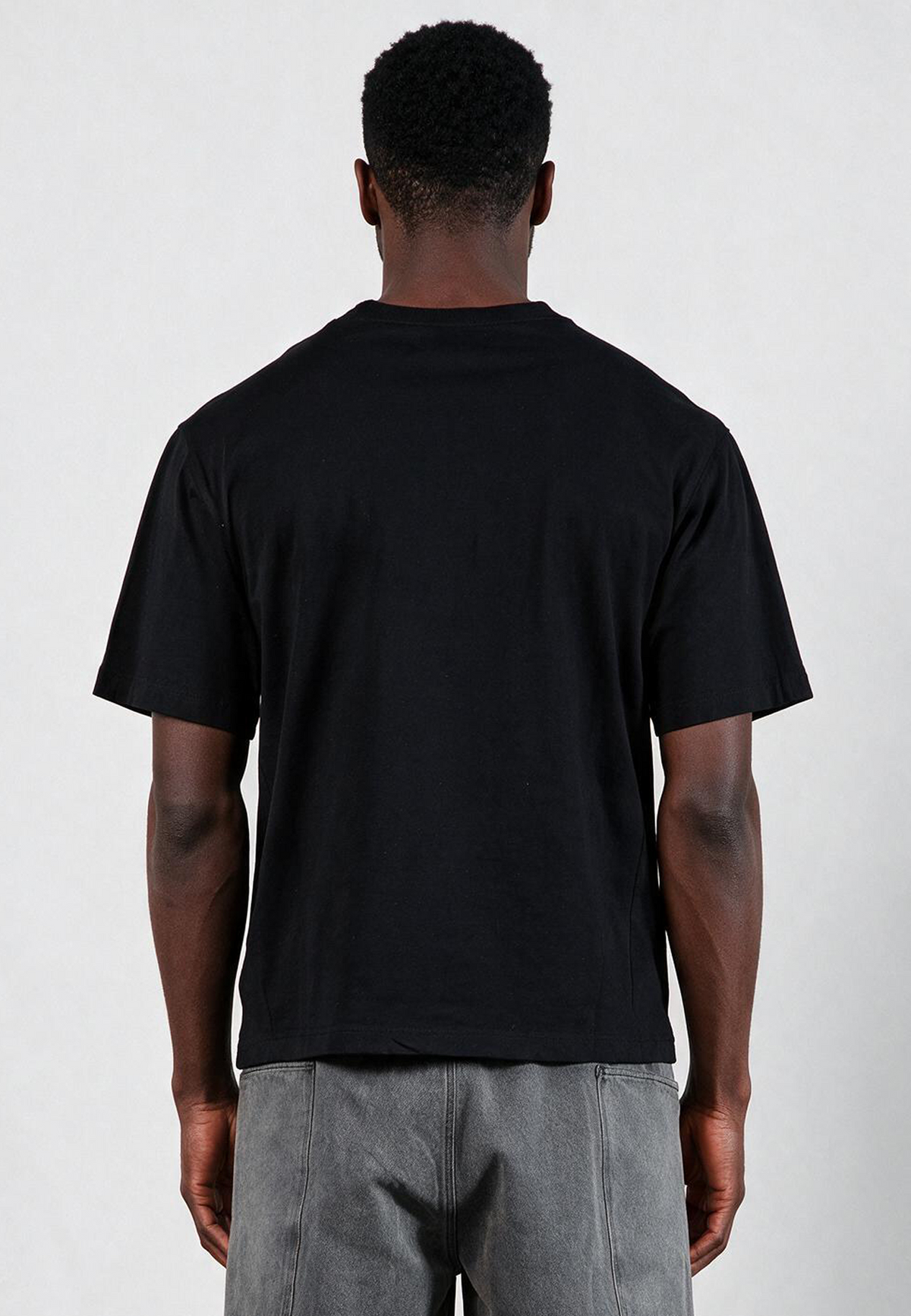 ANARCHY APPLIQUE T-SHIRT BLACK & OFF WHITE