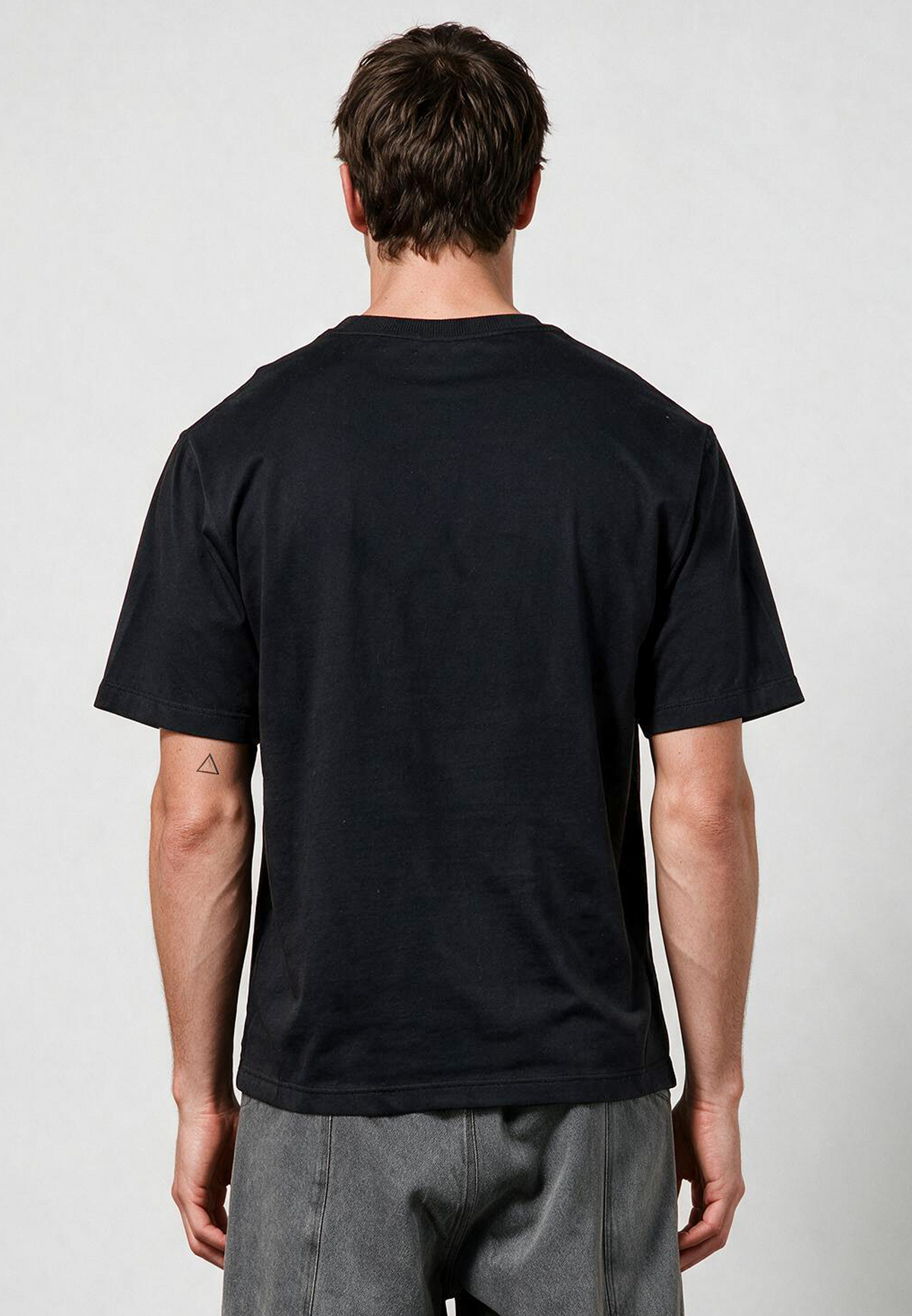 ANARCHY APPLIQUE T-SHIRT BLACK