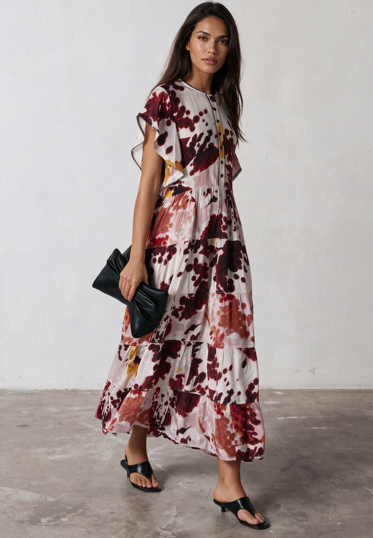 ARA MAXI DRESS ORCHID TERRACOTTA