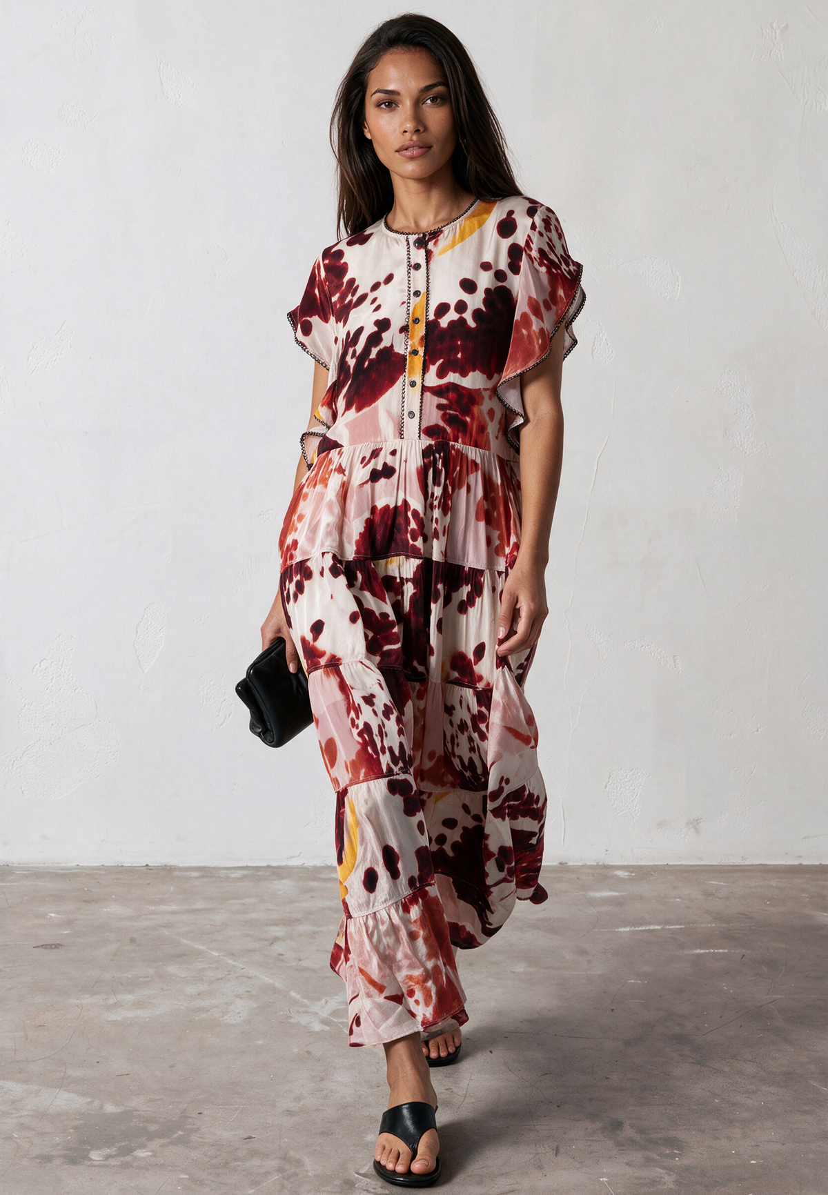 ARA MAXI DRESS ORCHID TERRACOTTA