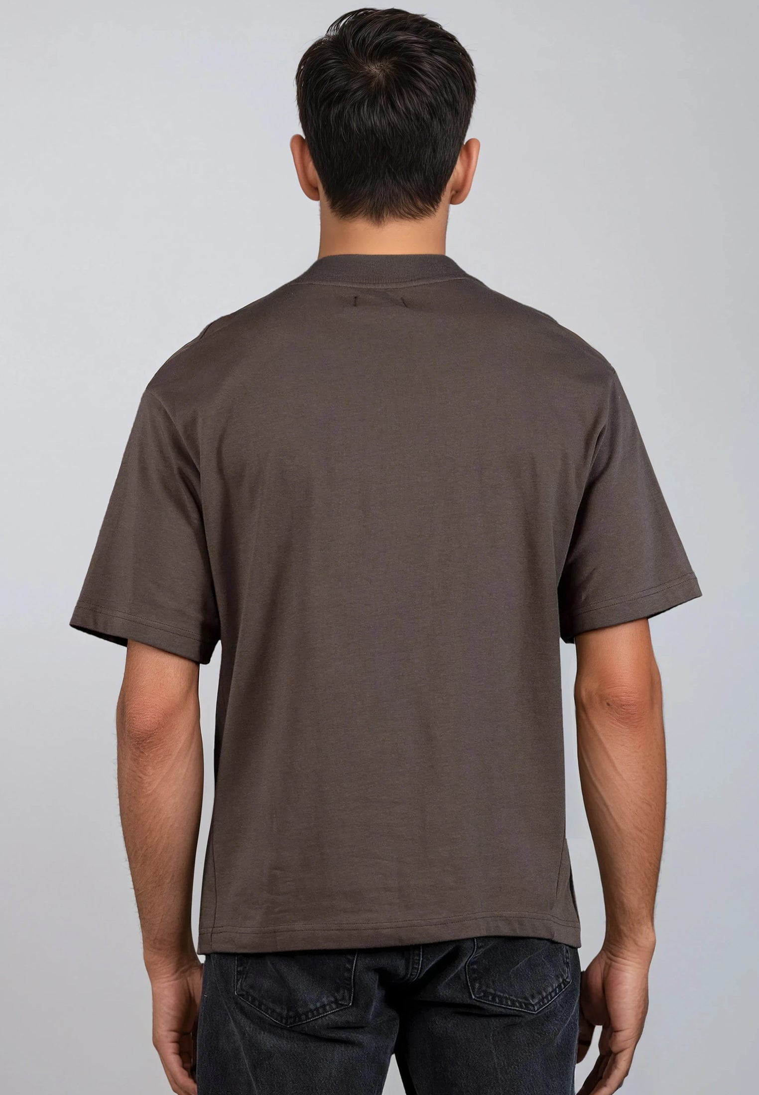 OVERSIZED HEAVY BLOCK T-SHIRT DESERT TAUPE