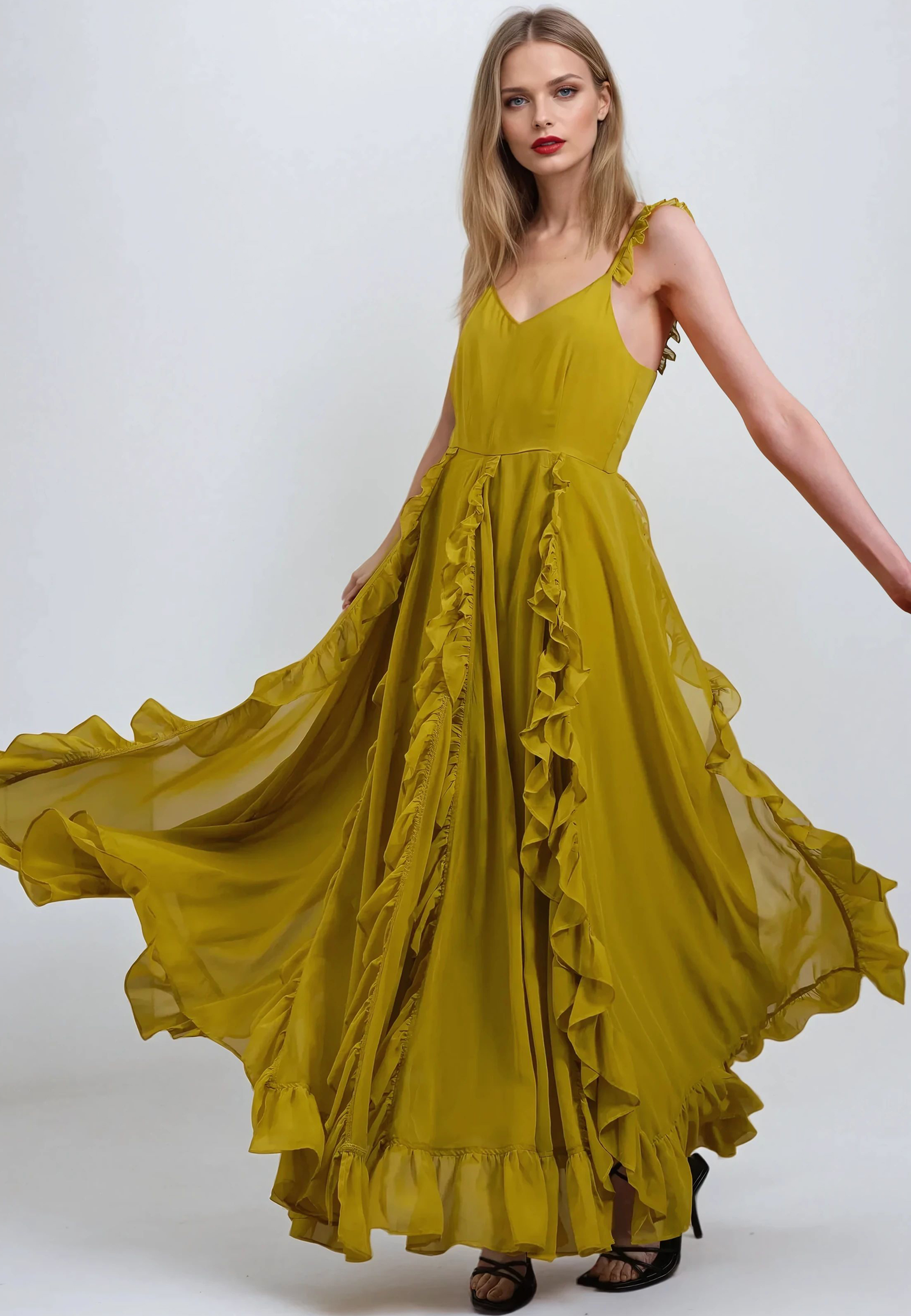 KATE MAXI DRESS OCHRE