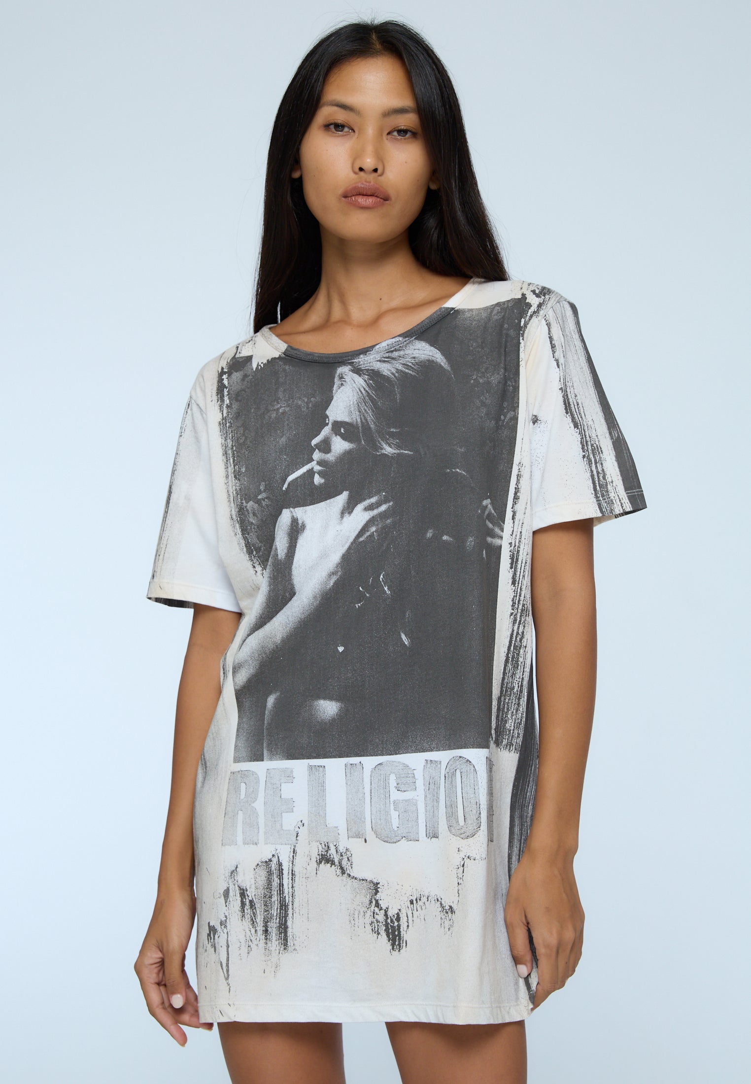 GIRL SMOKING DRESS WHITE