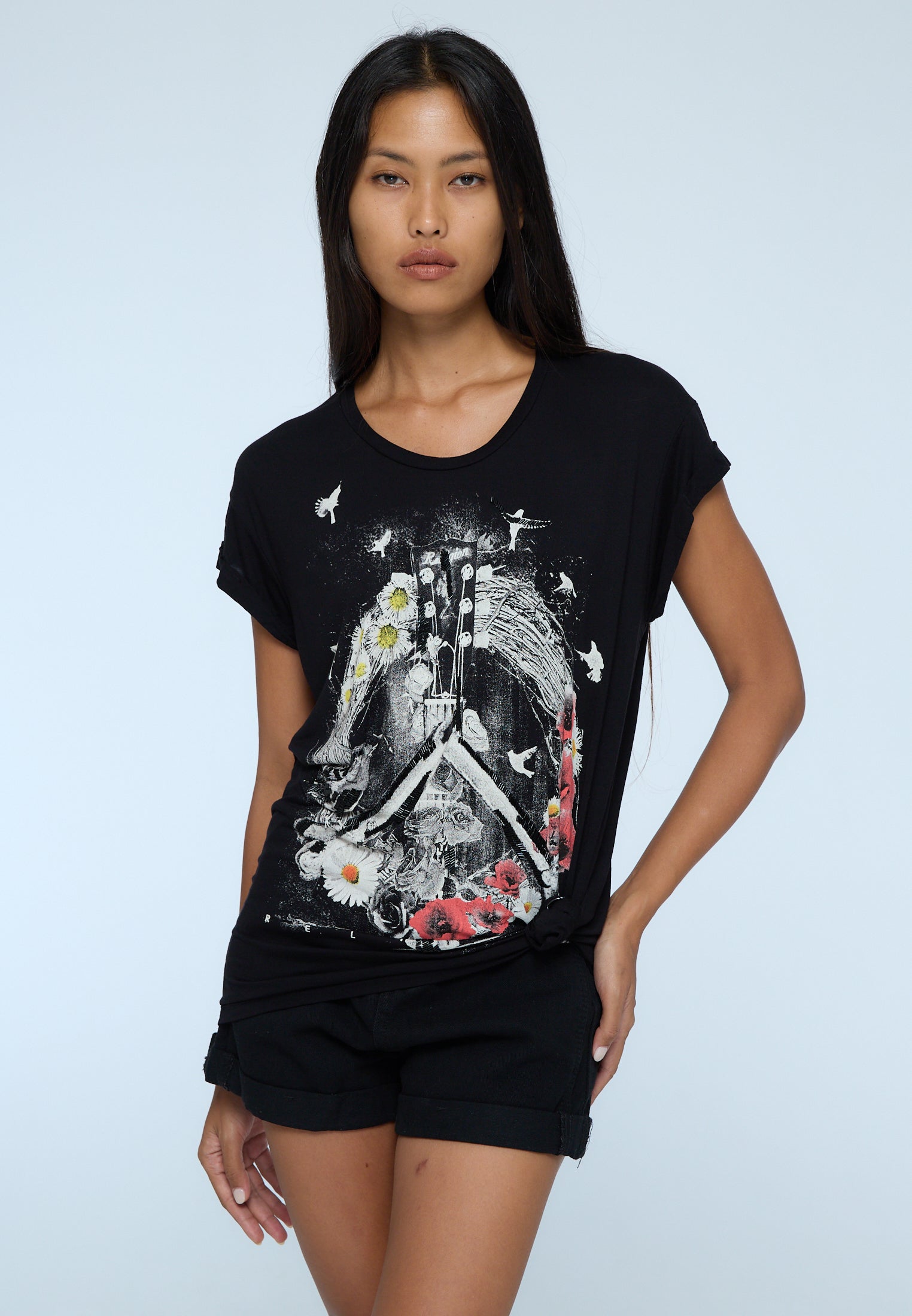 PEACE TOP JET BLACK