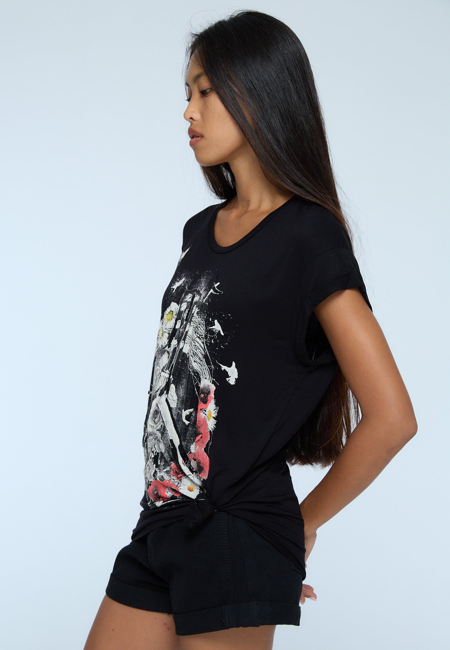 PEACE TOP JET BLACK