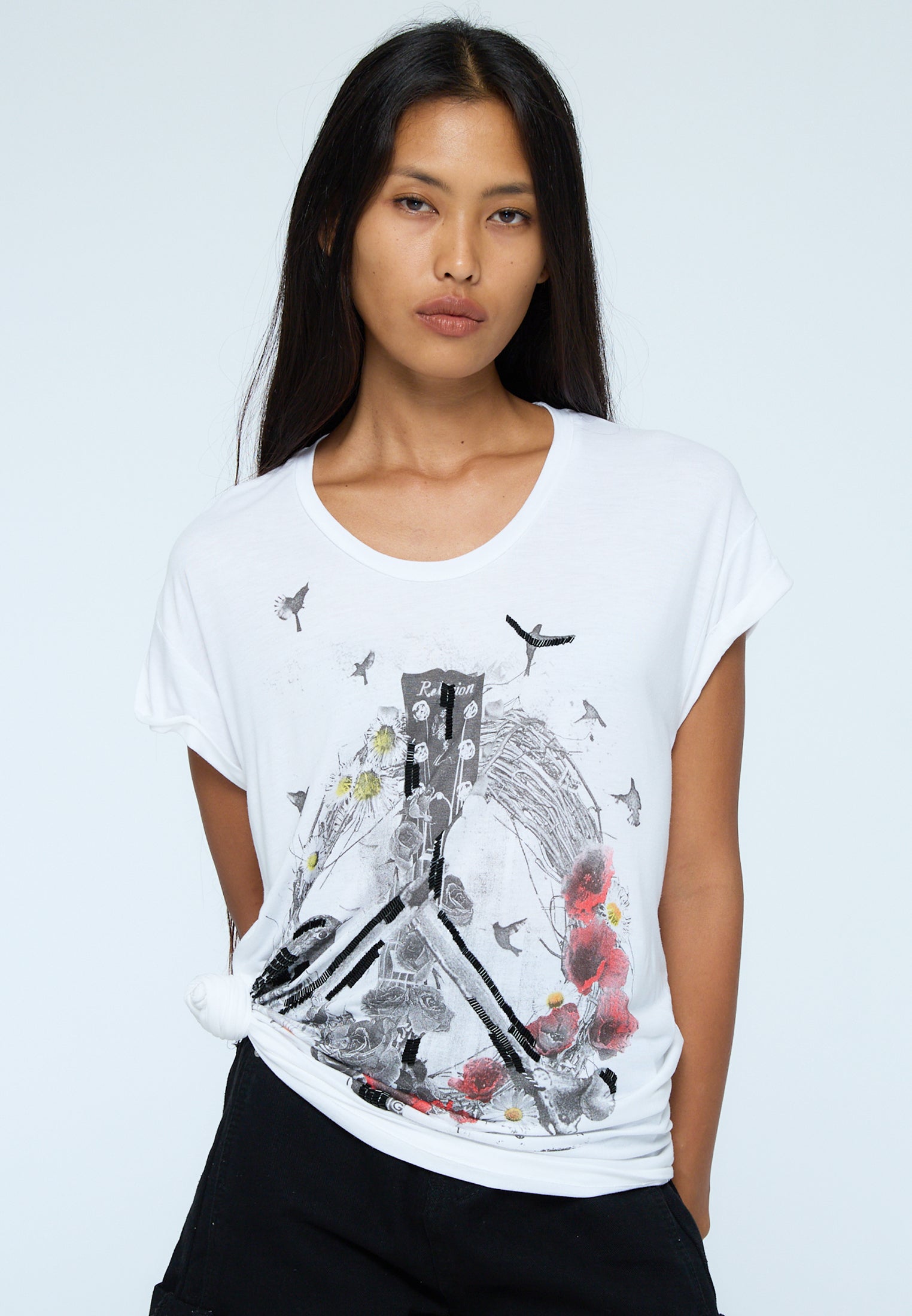 PEACE TOP WHITE