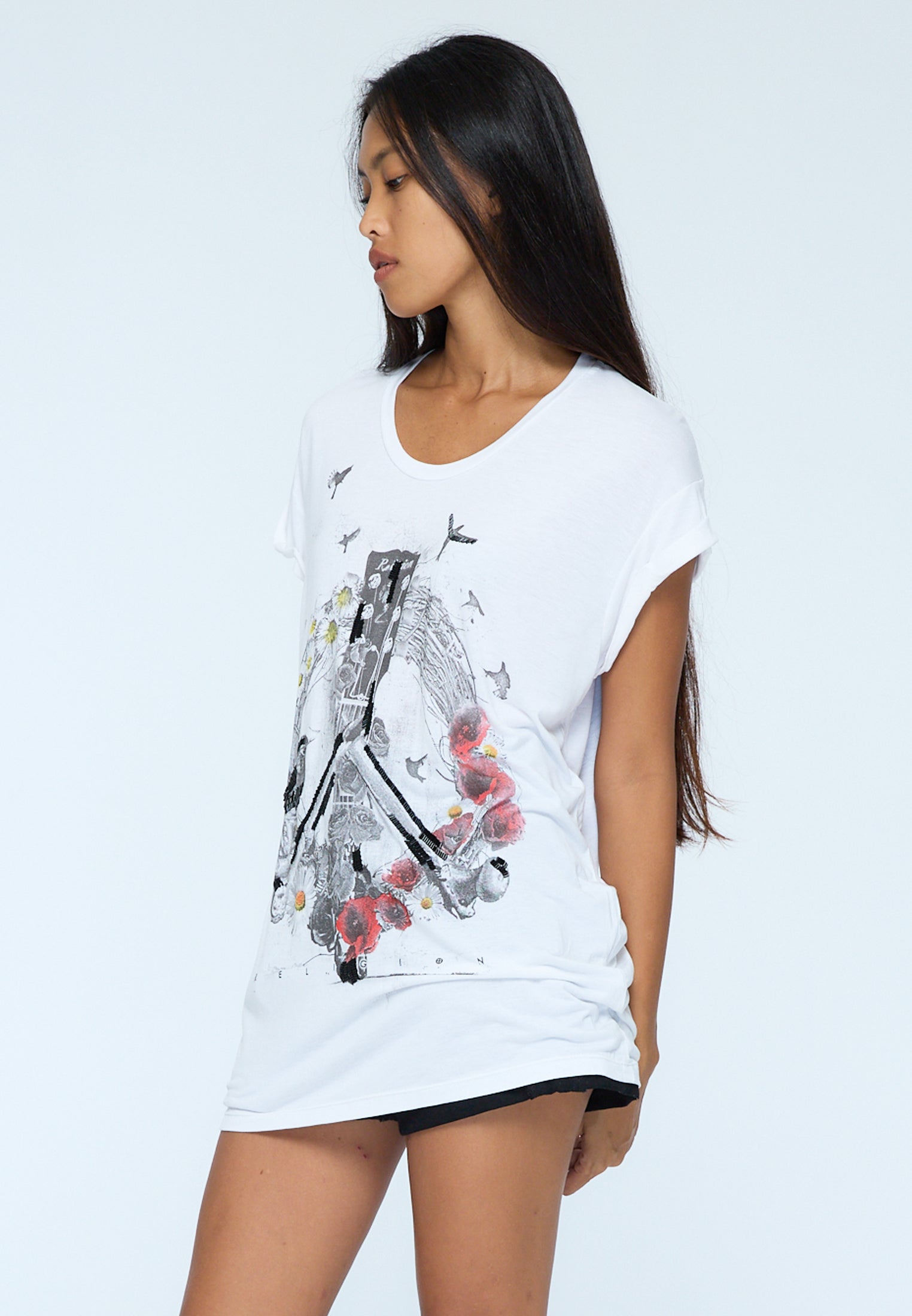 PEACE TOP WHITE