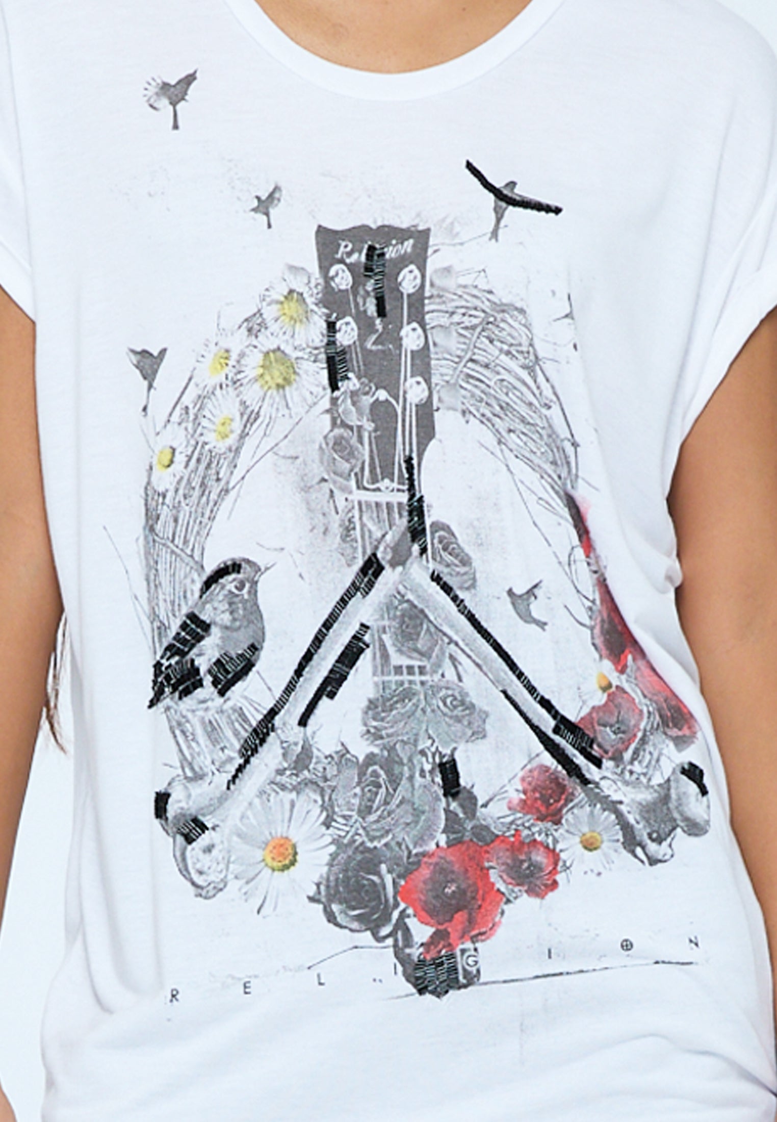 PEACE TOP WHITE